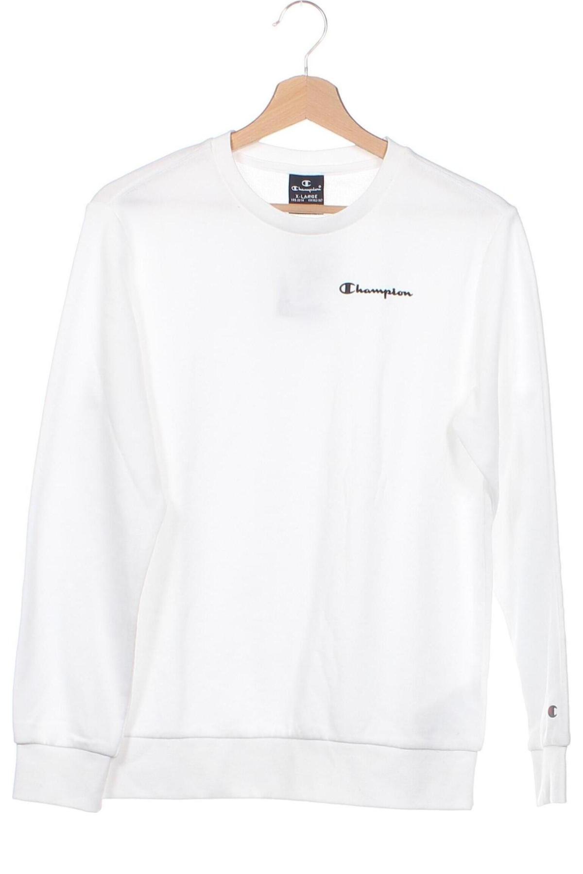 Детска спортна блуза Champion, Размер 13-14y/ 164-168 см, Цвят Бял, Цена 23,85 лв.