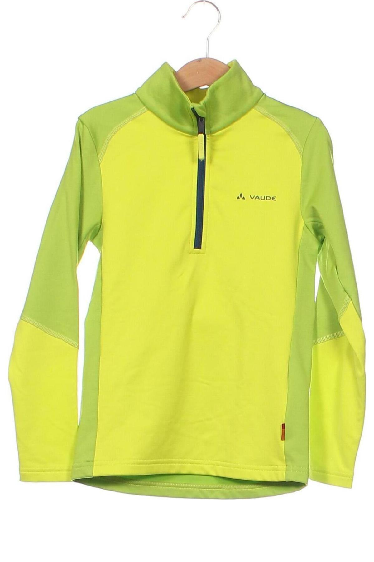 Детска спортна блуза Vaude, Размер 6-7y/ 122-128 см, Цвят Зелен, Цена 61,56 лв.