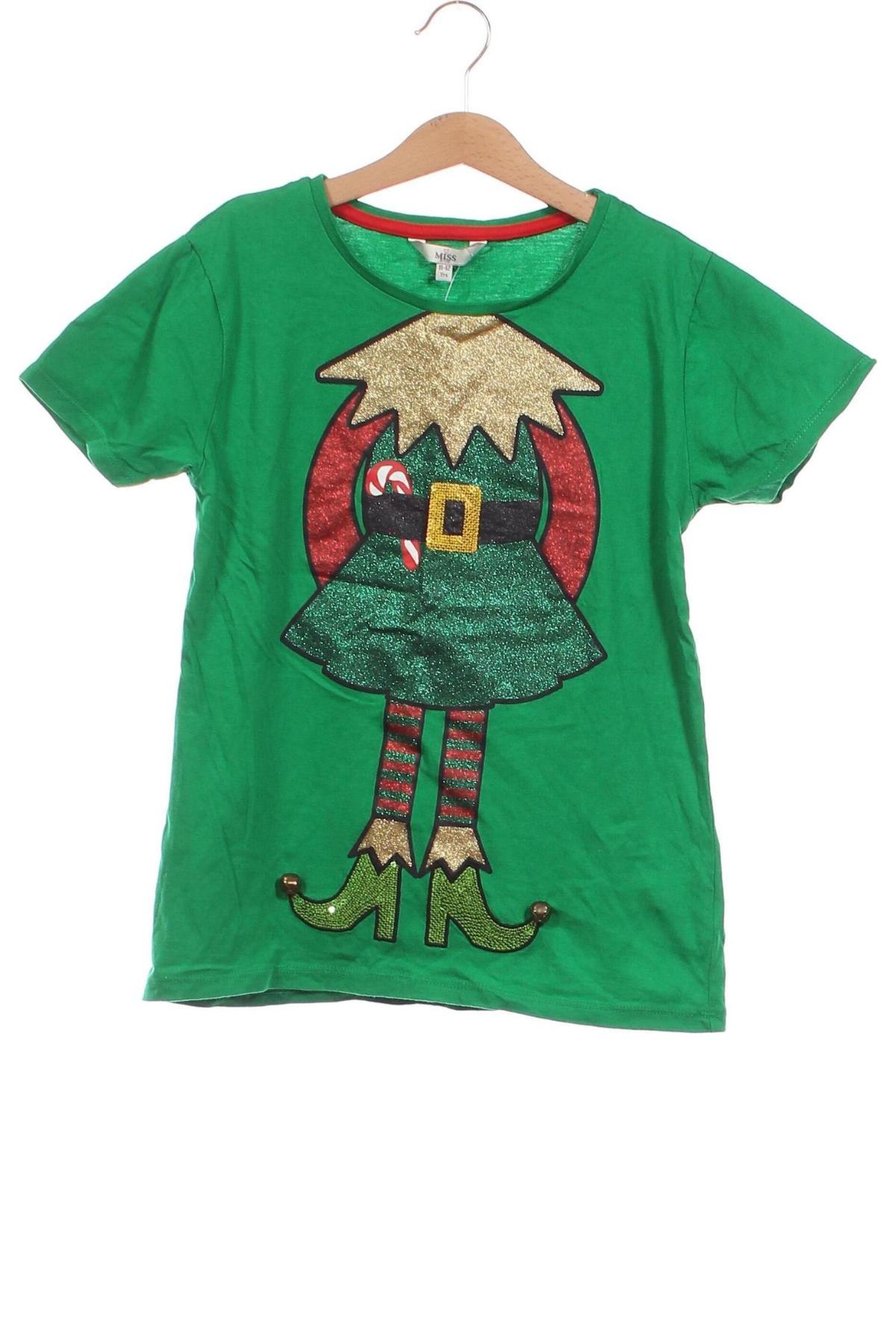 Παιδικό μπλουζάκι, Μέγεθος 11-12y/ 152-158 εκ., Χρώμα Πράσινο, Τιμή 2,58 €