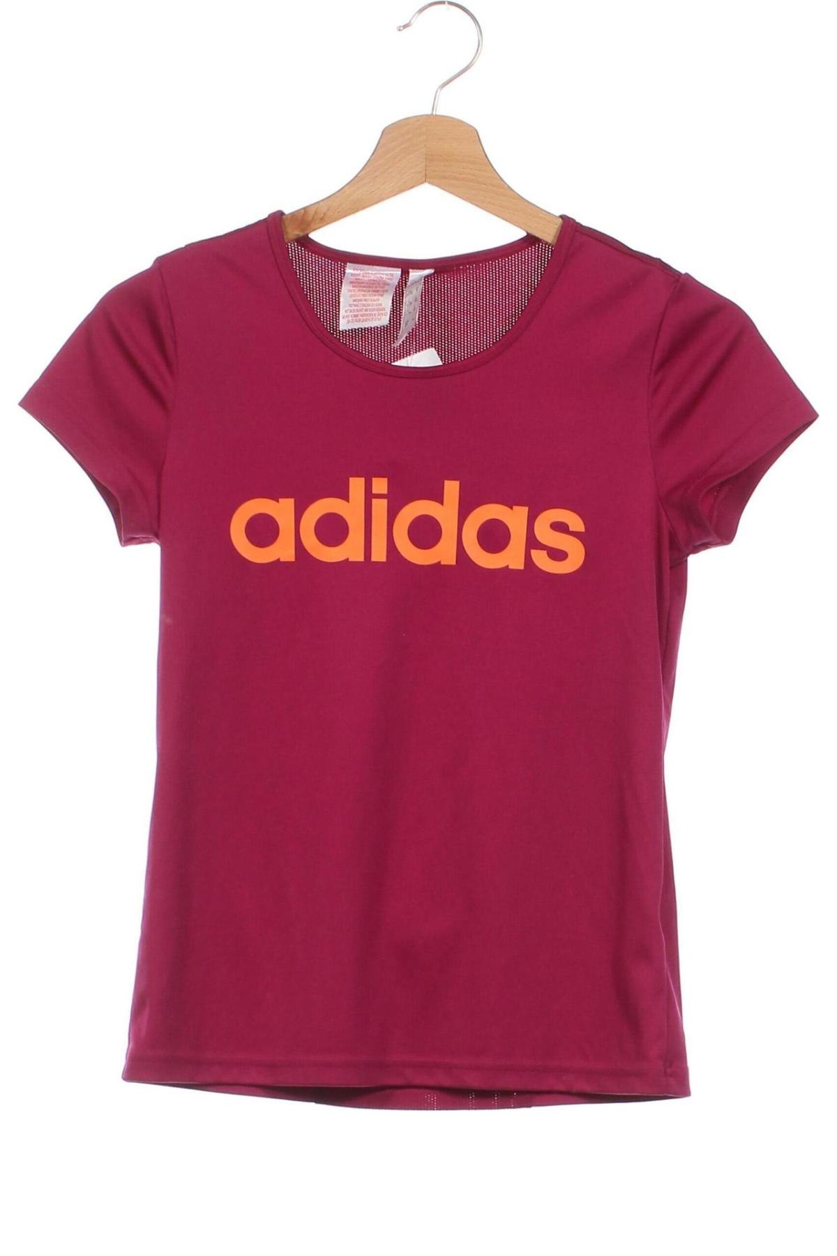 Dziecięcy T-shirt Adidas, Rozmiar 11-12y/ 152-158 cm, Kolor Fioletowy, Cena 68,26 zł