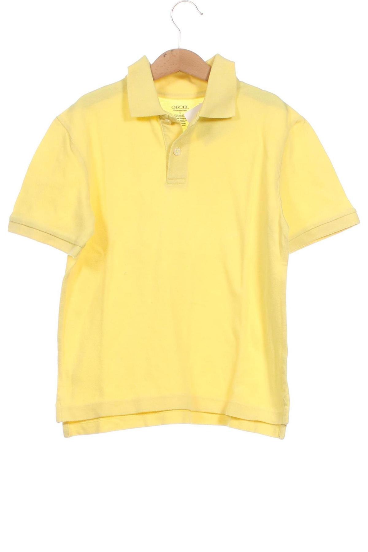 Детска тениска Cherokee, Размер 8-9y/ 134-140 см, Цвят Жълт, Цена 15,50 лв.