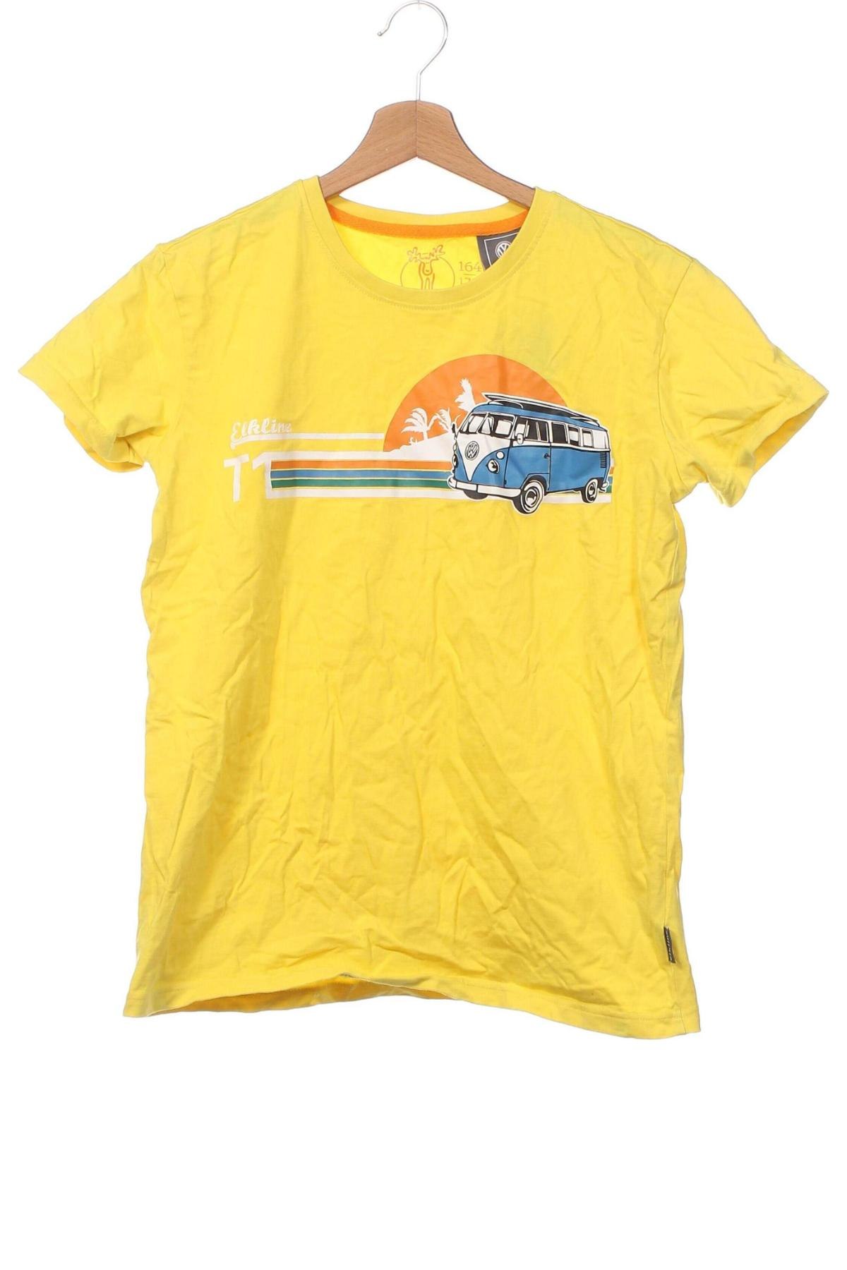 Dziecięcy T-shirt Elkline, Rozmiar 13-14y/ 164-168 cm, Kolor Żółty, Cena 58,43 zł