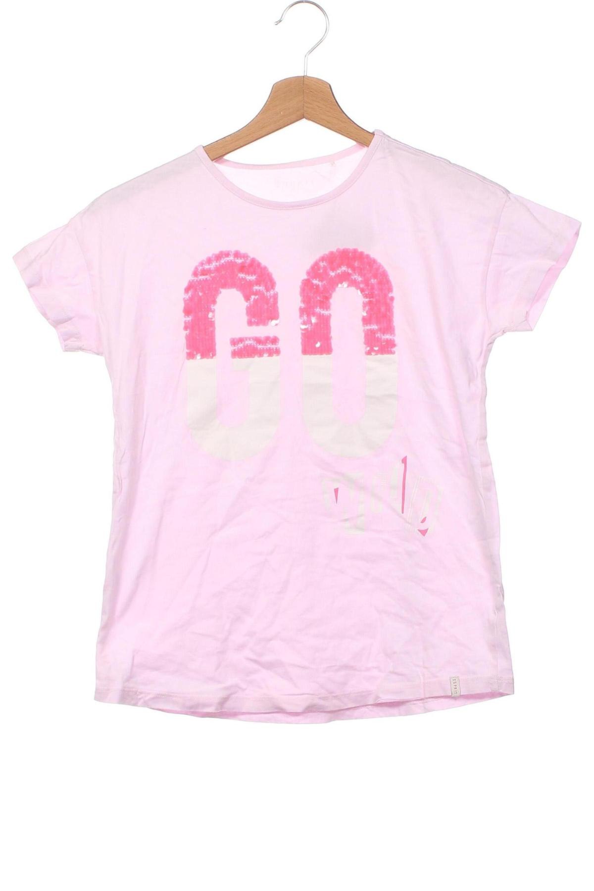 Детска тениска Esprit, Размер 14-15y/ 168-170 см, Цвят Розов, Цена 11,00 лв.