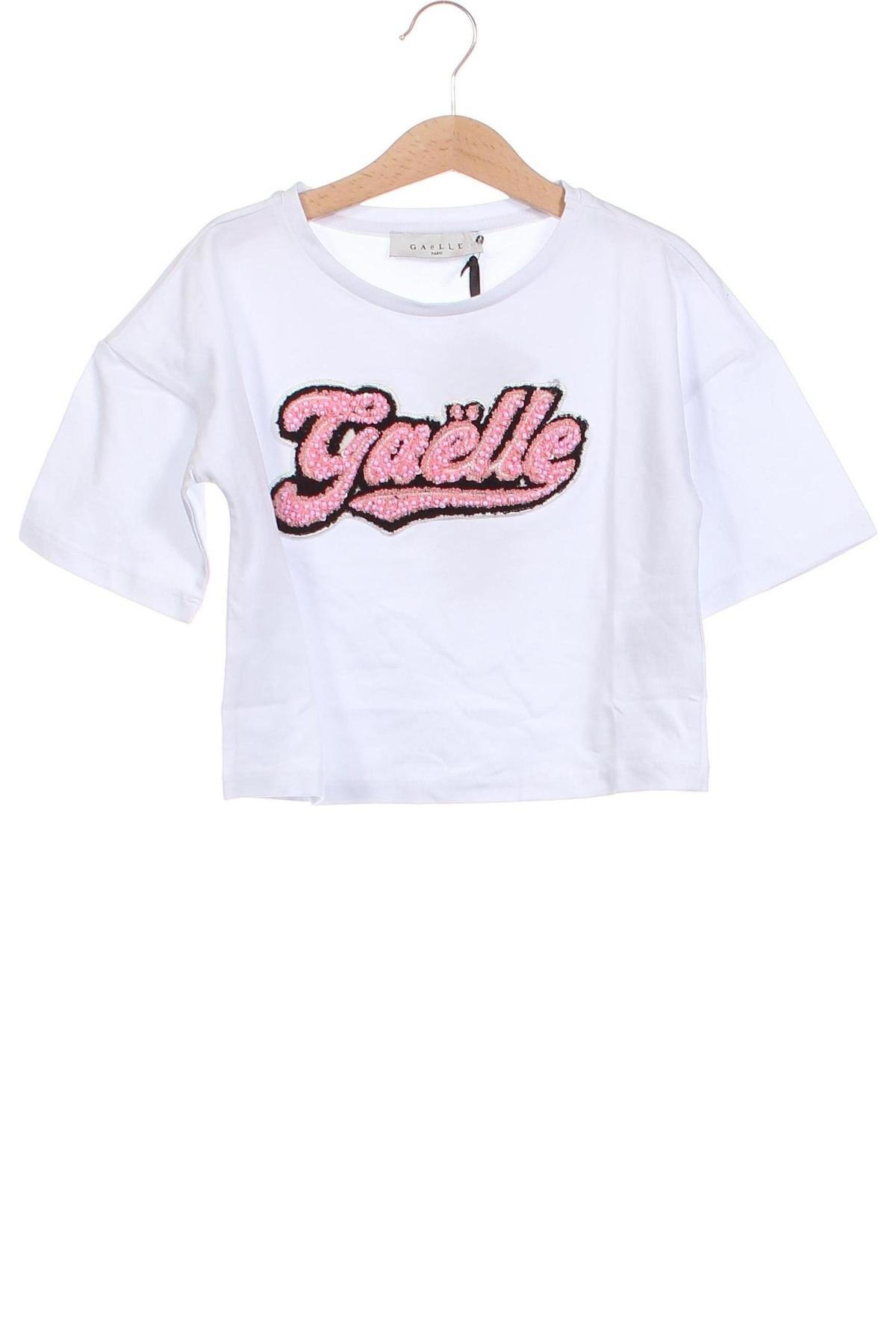 Kinder T-Shirt Gaelle Paris, Größe 6-7y/ 122-128 cm, Farbe Weiß, Preis 12,09 €