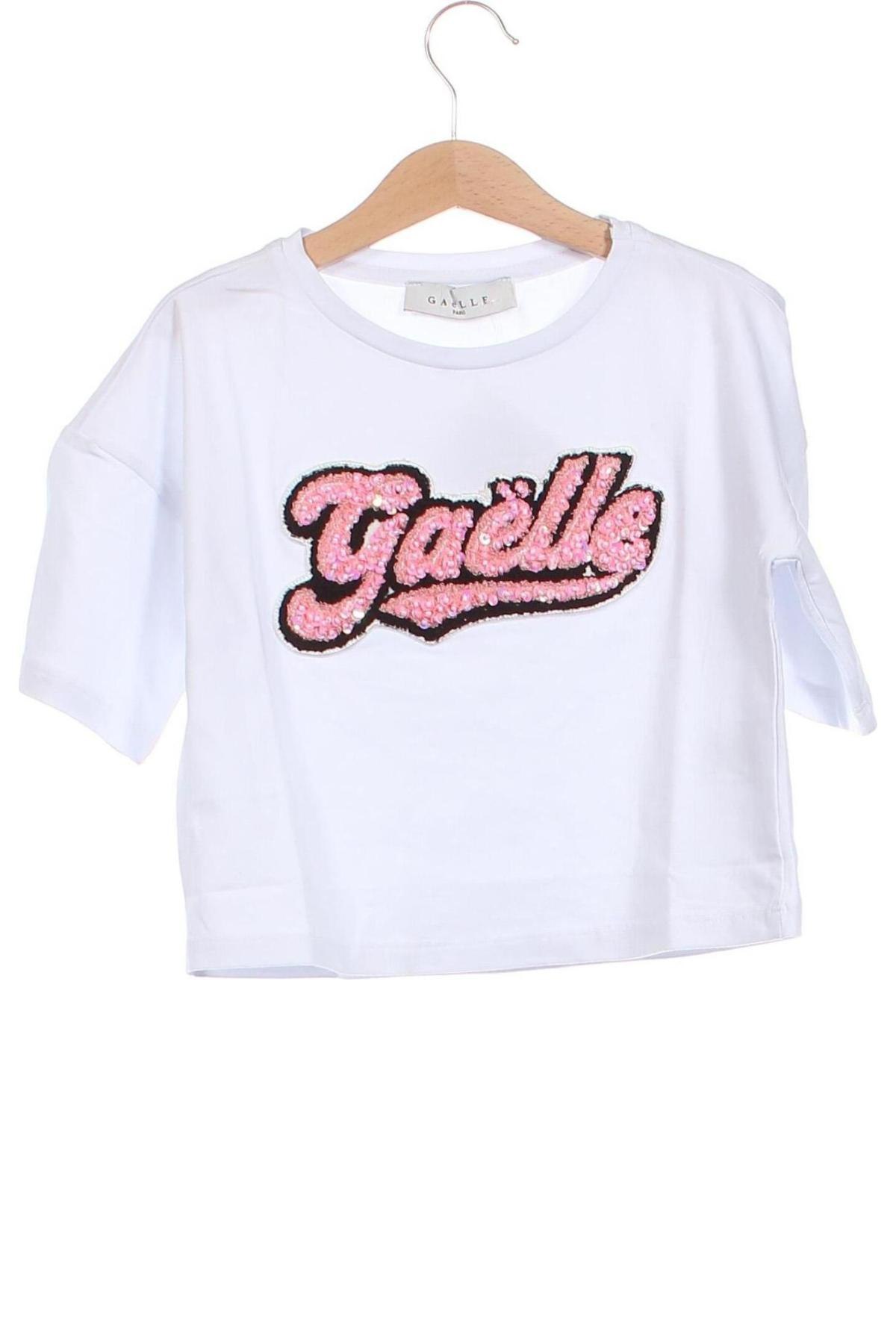 Kinder T-Shirt Gaelle Paris, Größe 6-7y/ 122-128 cm, Farbe Weiß, Preis 17,81 €