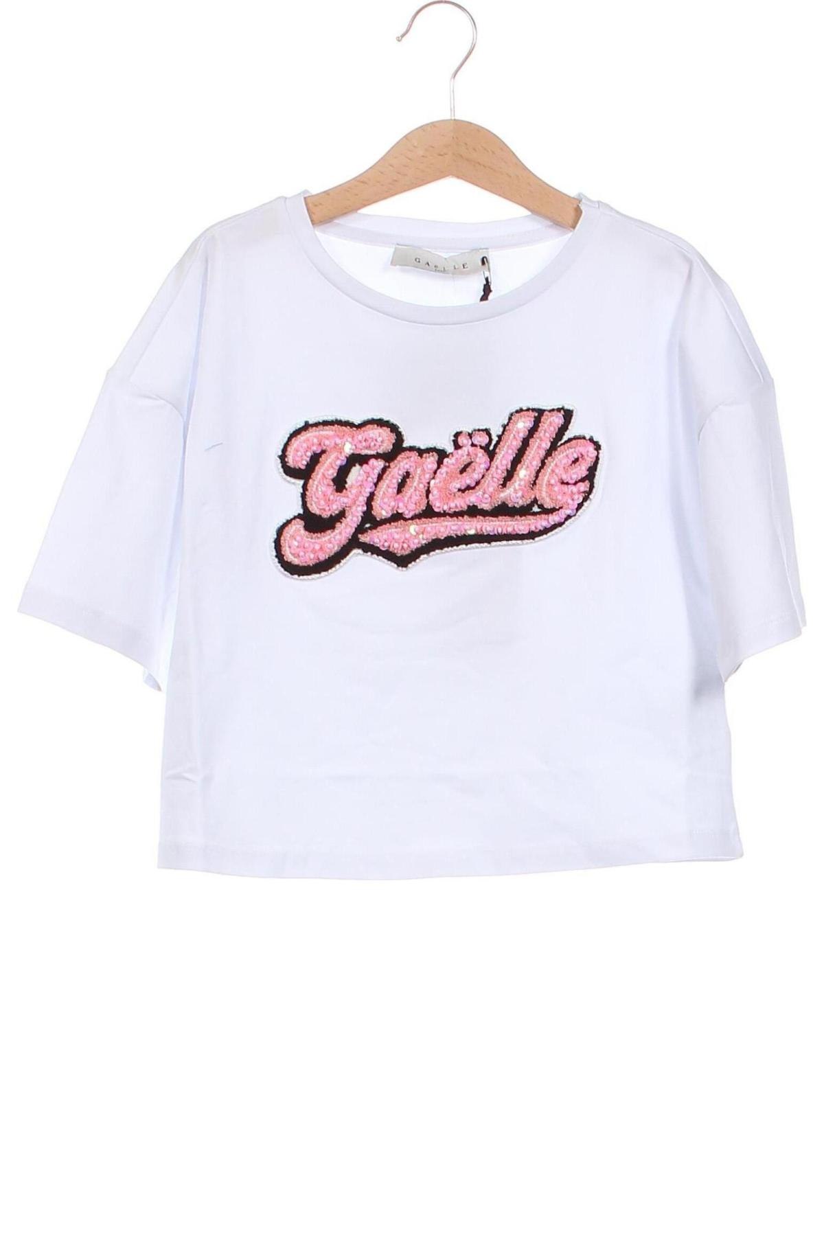 Детска тениска Gaelle Paris, Размер 10-11y/ 146-152 см, Цвят Бял, Цена 58,65 лв.