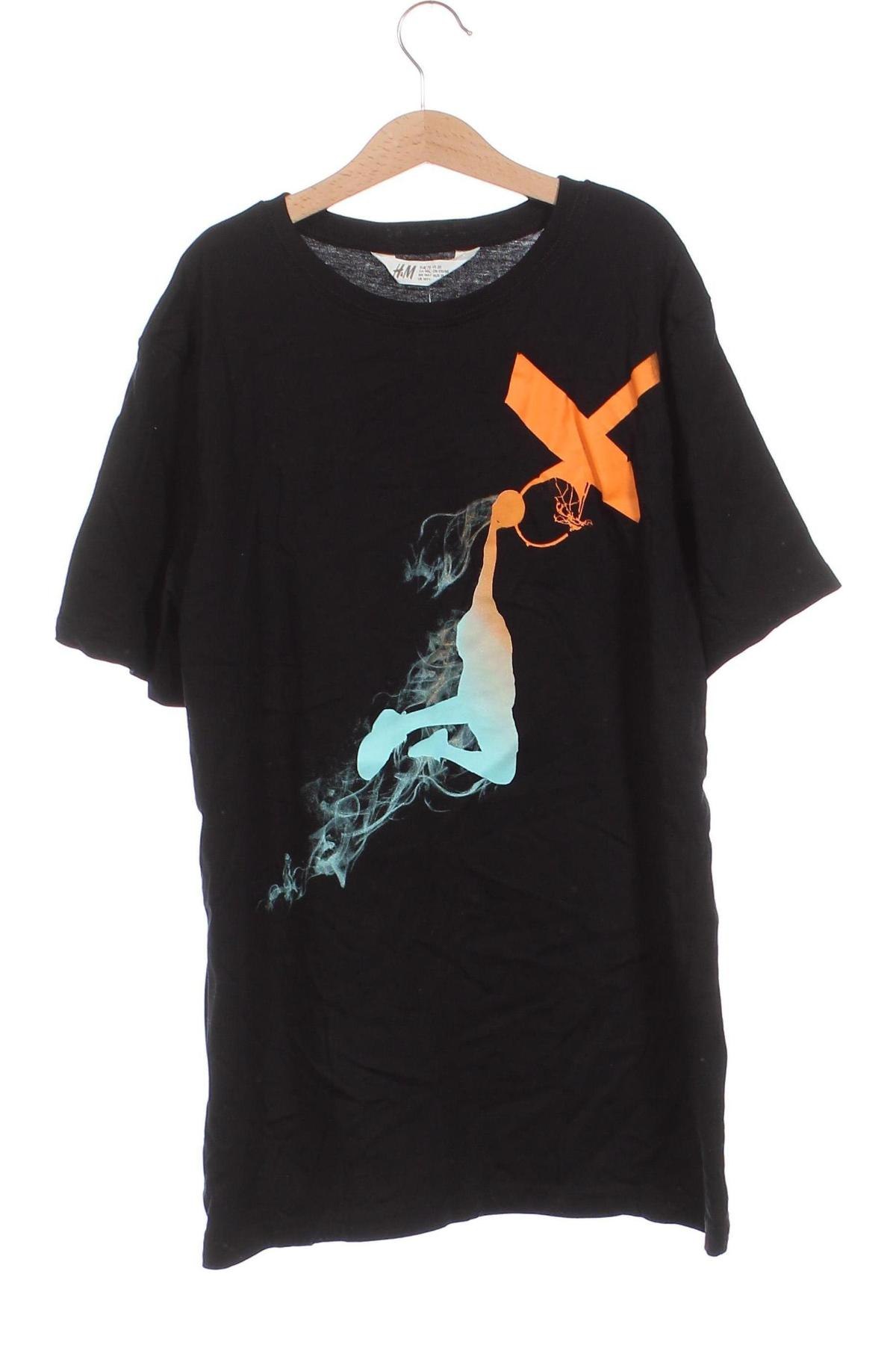 Tricou pentru copii H&M, Mărime 15-18y/ 170-176 cm, Culoare Negru, Preț 32,89 Lei