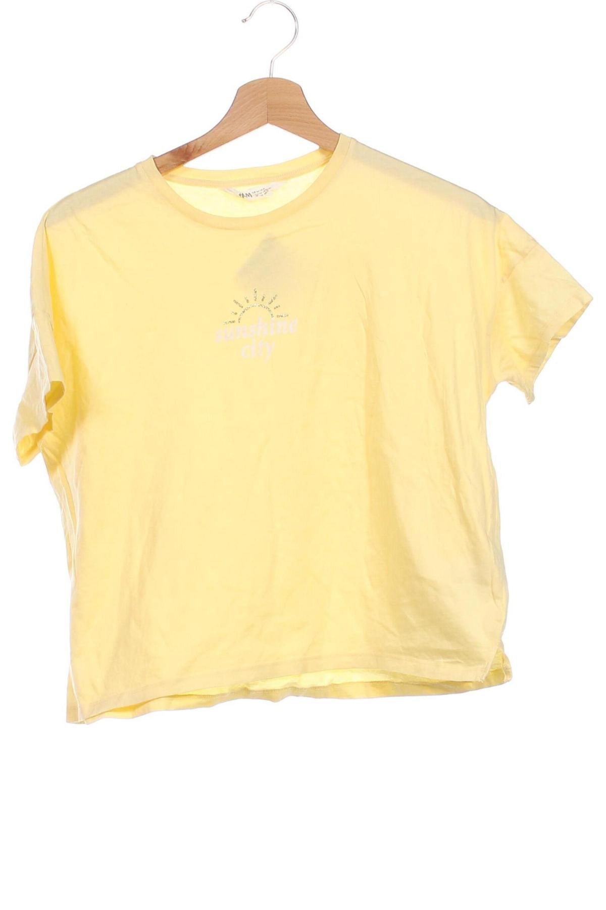 Detské tričko H&M, Veľkosť 13-14y/ 164-168 cm, Farba Žltá, Cena  2,78 €