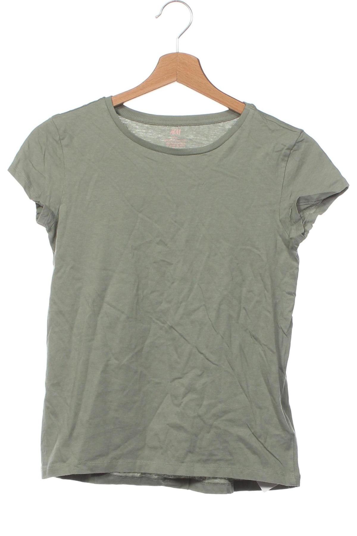 Dziecięcy T-shirt H&M, Rozmiar 12-13y/ 158-164 cm, Kolor Zielony, Cena 31,99 zł