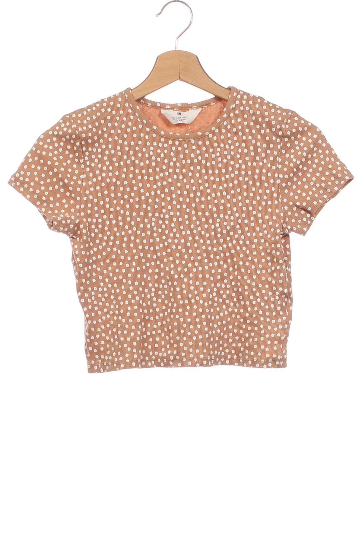 Kinder T-Shirt H&M, Größe 14-15y/ 168-170 cm, Farbe Braun, Preis 6,96 €