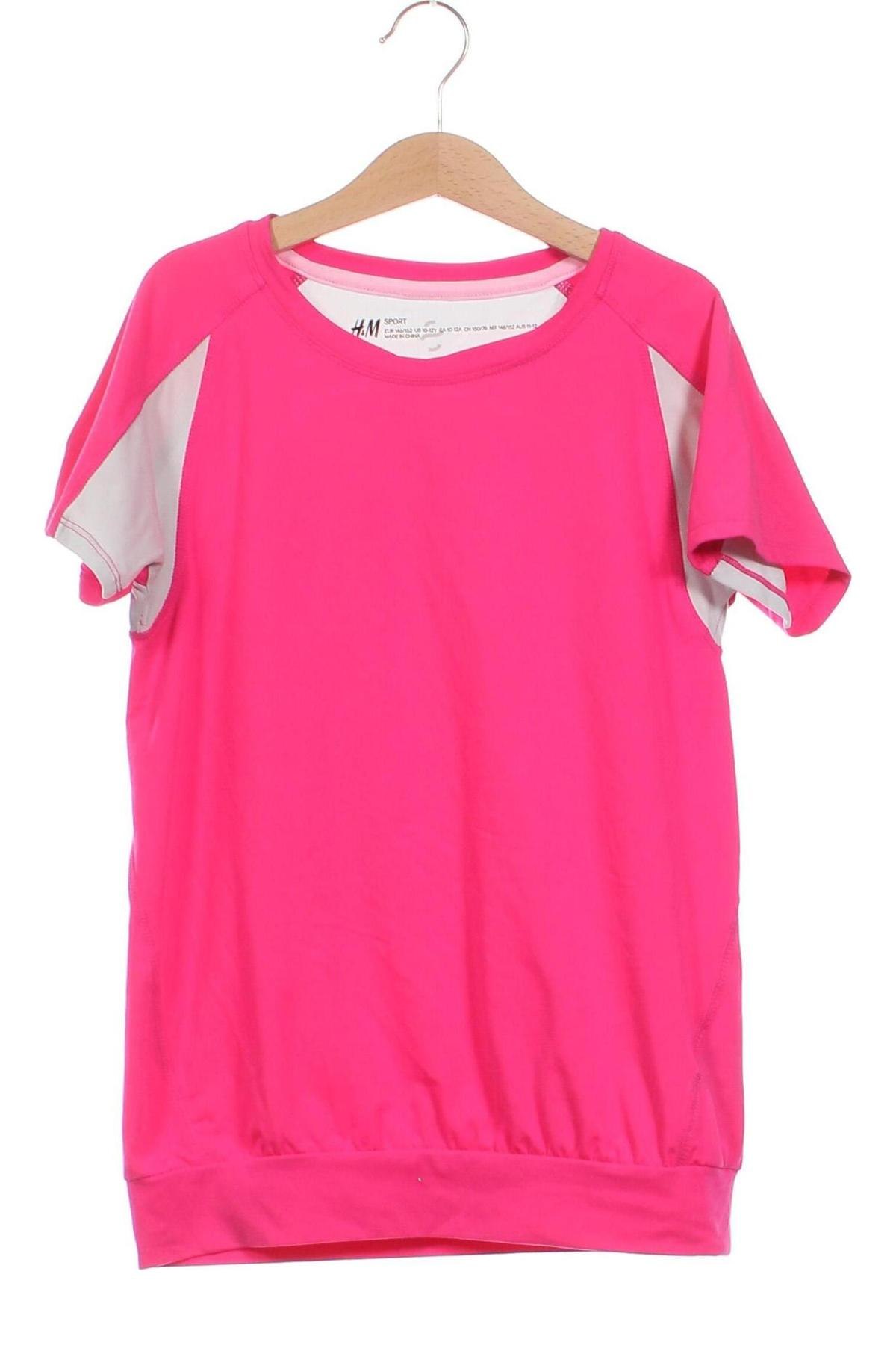 Παιδικό μπλουζάκι H&M Sport, Μέγεθος 10-11y/ 146-152 εκ., Χρώμα Ρόζ , Τιμή 2,32 €