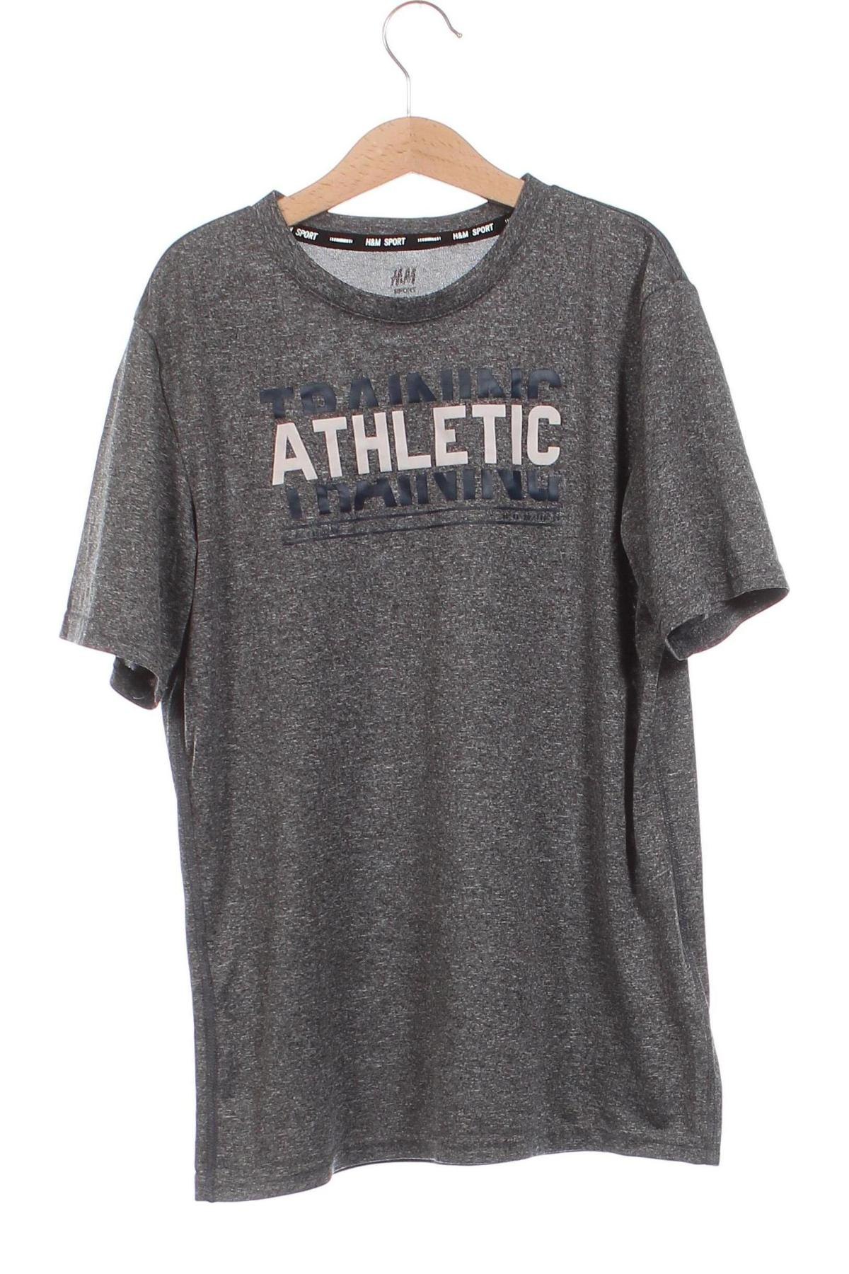 Kinder T-Shirt H&M Sport, Größe 8-9y/ 134-140 cm, Farbe Grau, Preis 5,99 €
