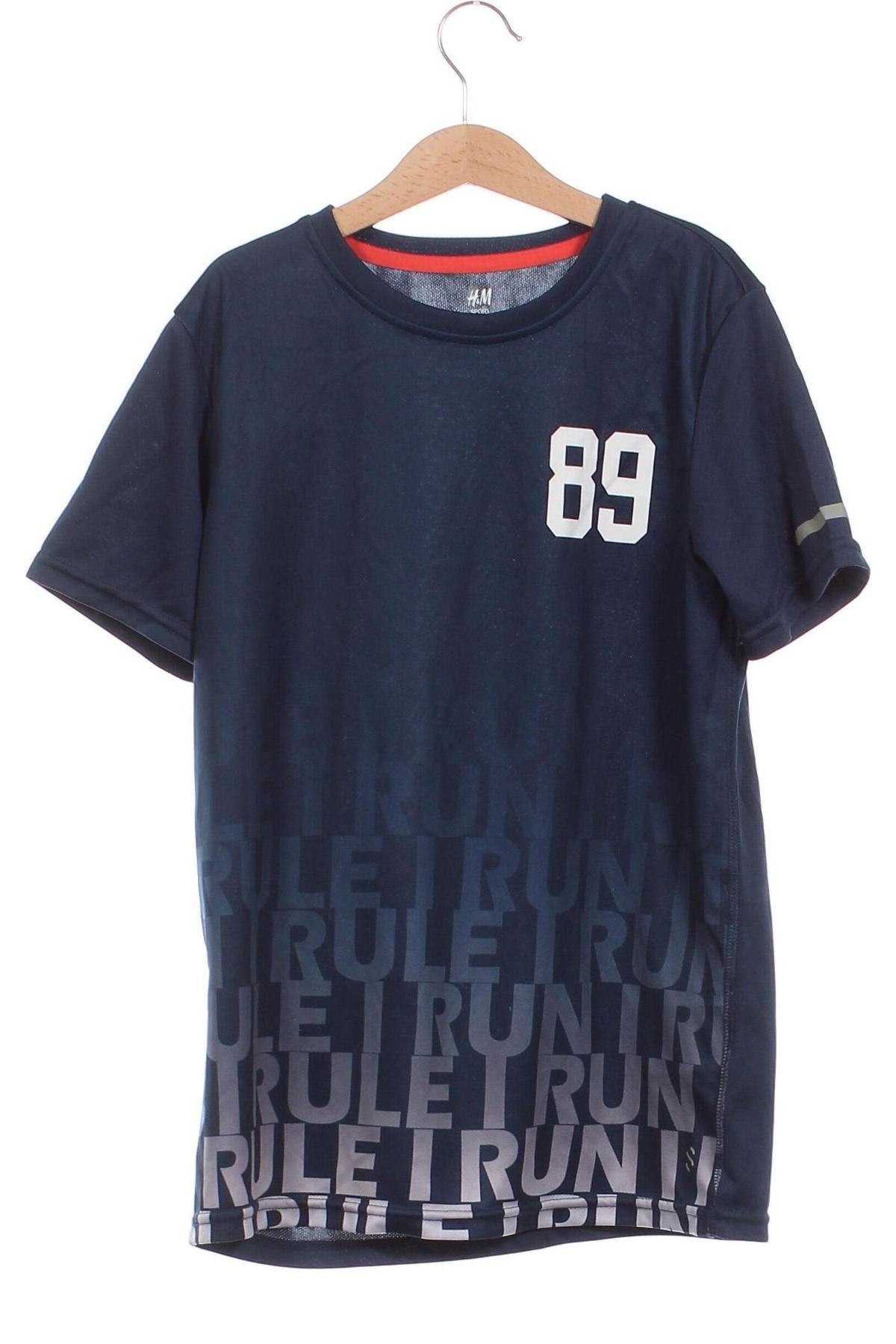 Παιδικό μπλουζάκι H&M Sport, Μέγεθος 10-11y/ 146-152 εκ., Χρώμα Μπλέ, Τιμή 4,46 €