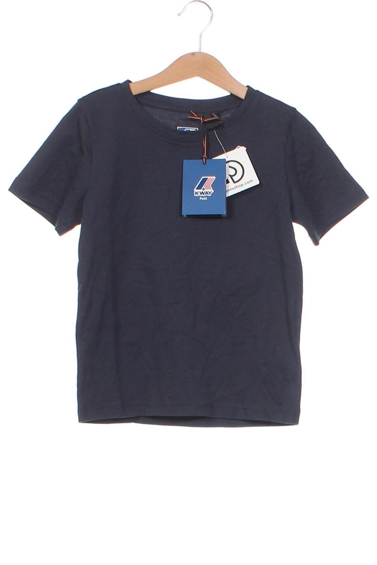 Παιδικό μπλουζάκι K-Way, Μέγεθος 7-8y/ 128-134 εκ., Χρώμα Μπλέ, Τιμή 18,85 €