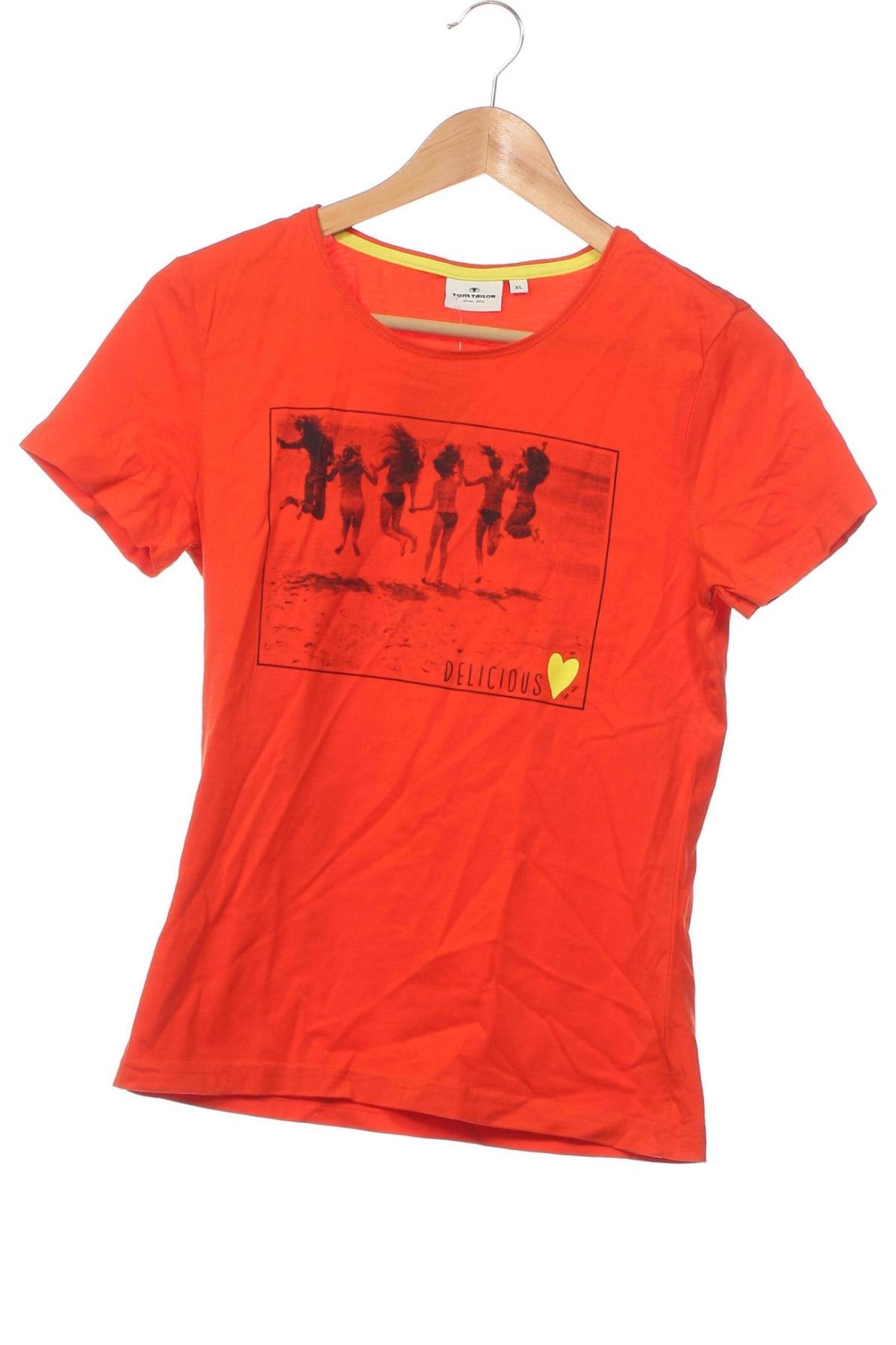 Dětské tričko  Tom Tailor, Velikost 15-18y/ 170-176 cm, Barva Oranžová, Cena  175,00 Kč