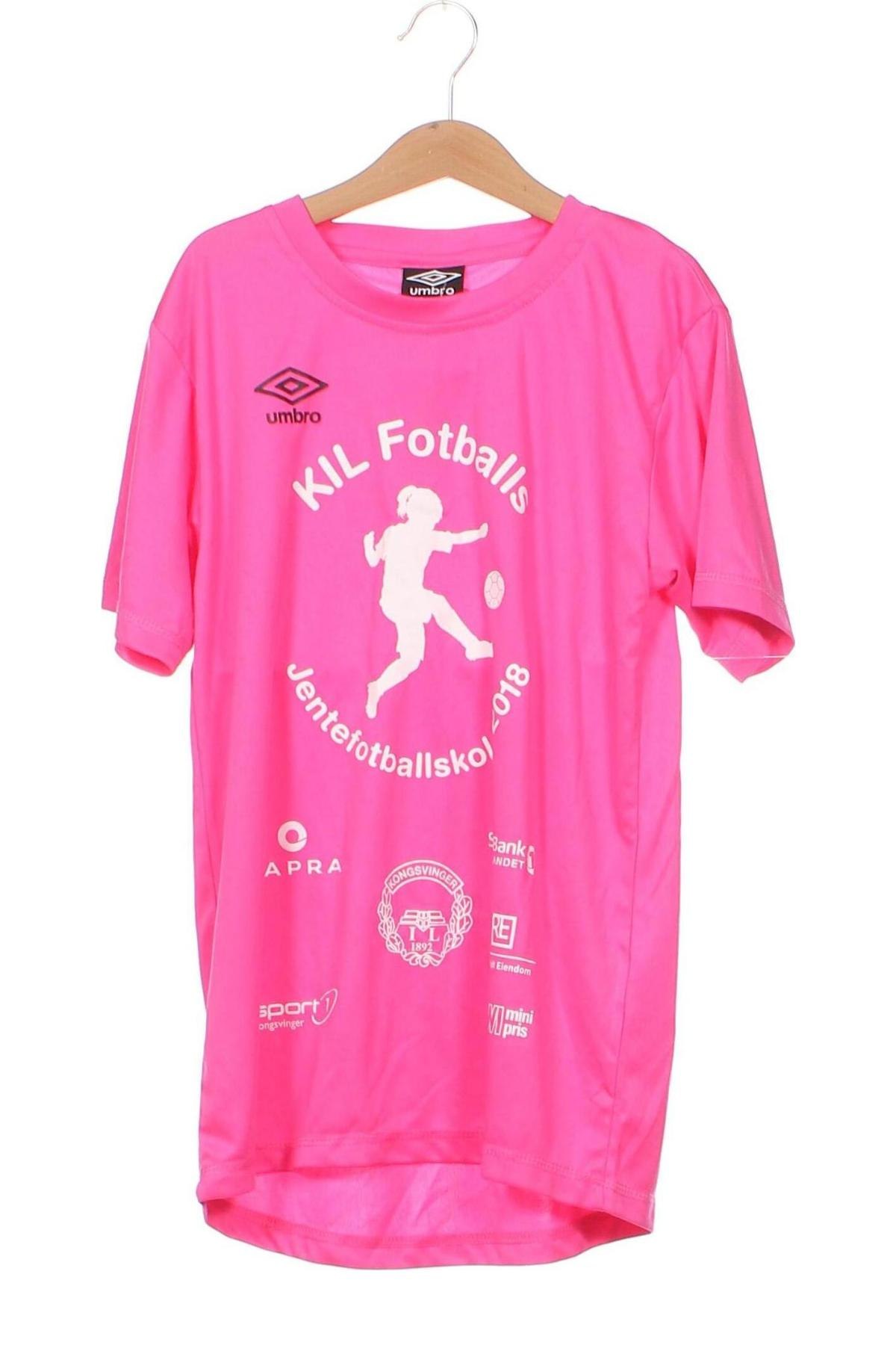 Kinder T-Shirt Umbro, Größe 11-12y/ 152-158 cm, Farbe Rosa, Preis 4,32 €