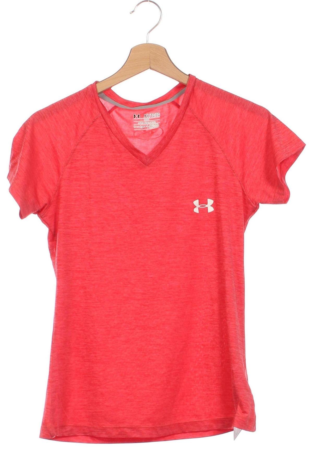 Kinder T-Shirt Under Armour, Größe 14-15y/ 168-170 cm, Farbe Rot, Preis 16,75 €