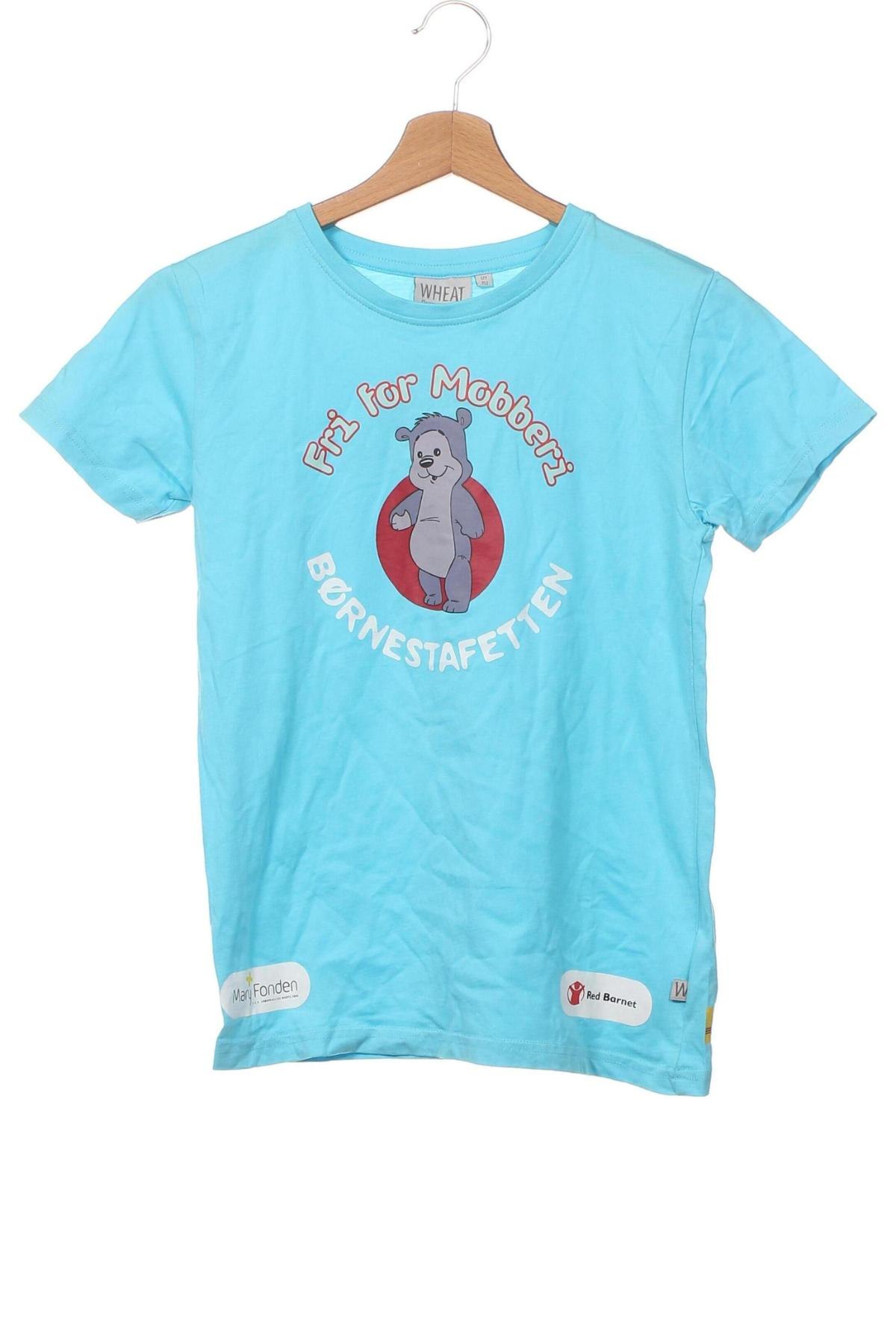 Kinder T-Shirt Wheat, Größe 11-12y/ 152-158 cm, Farbe Blau, Preis 2,68 €