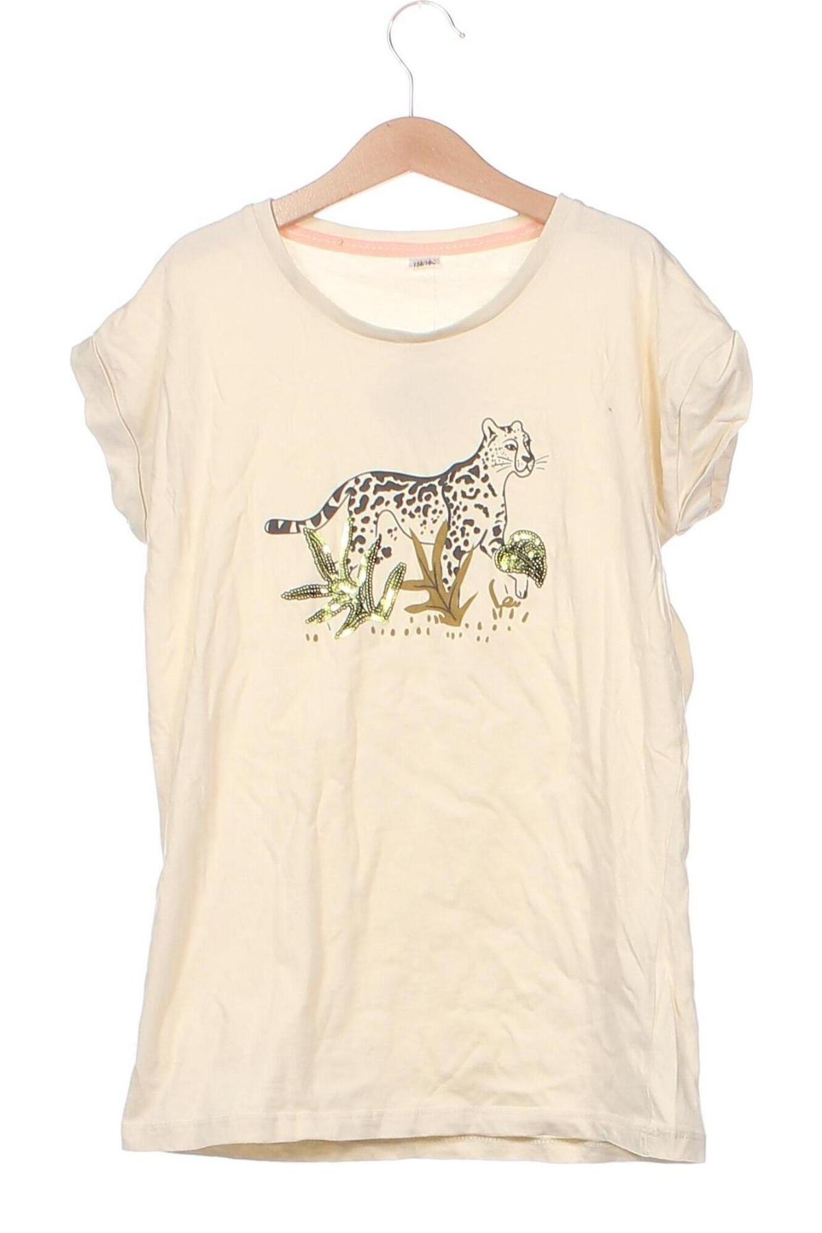 Kinder T-Shirt Zeeman, Größe 12-13y/ 158-164 cm, Farbe Beige, Preis 6,96 €