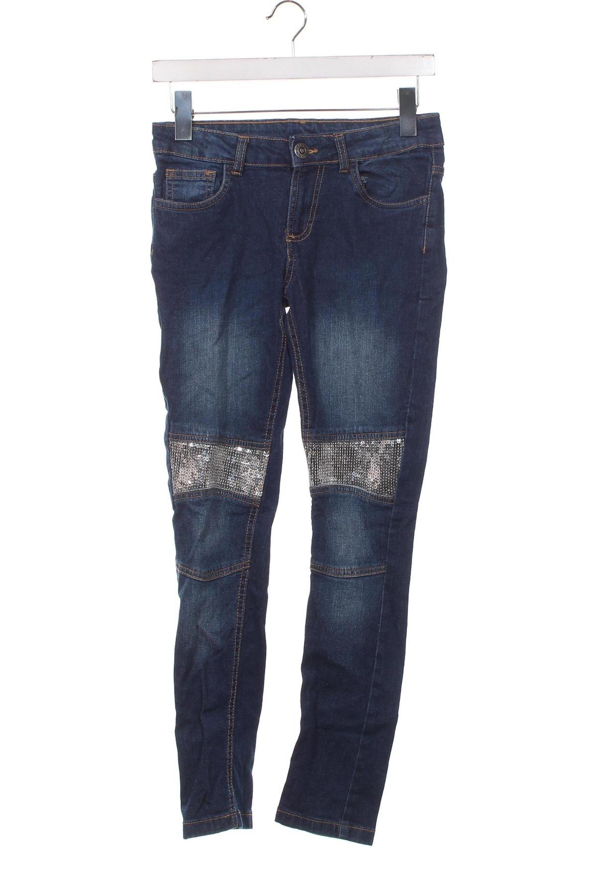 Dziecięce jeansy Y.F.K., Rozmiar 12-13y/ 158-164 cm, Kolor Niebieski, Cena 23,54 zł
