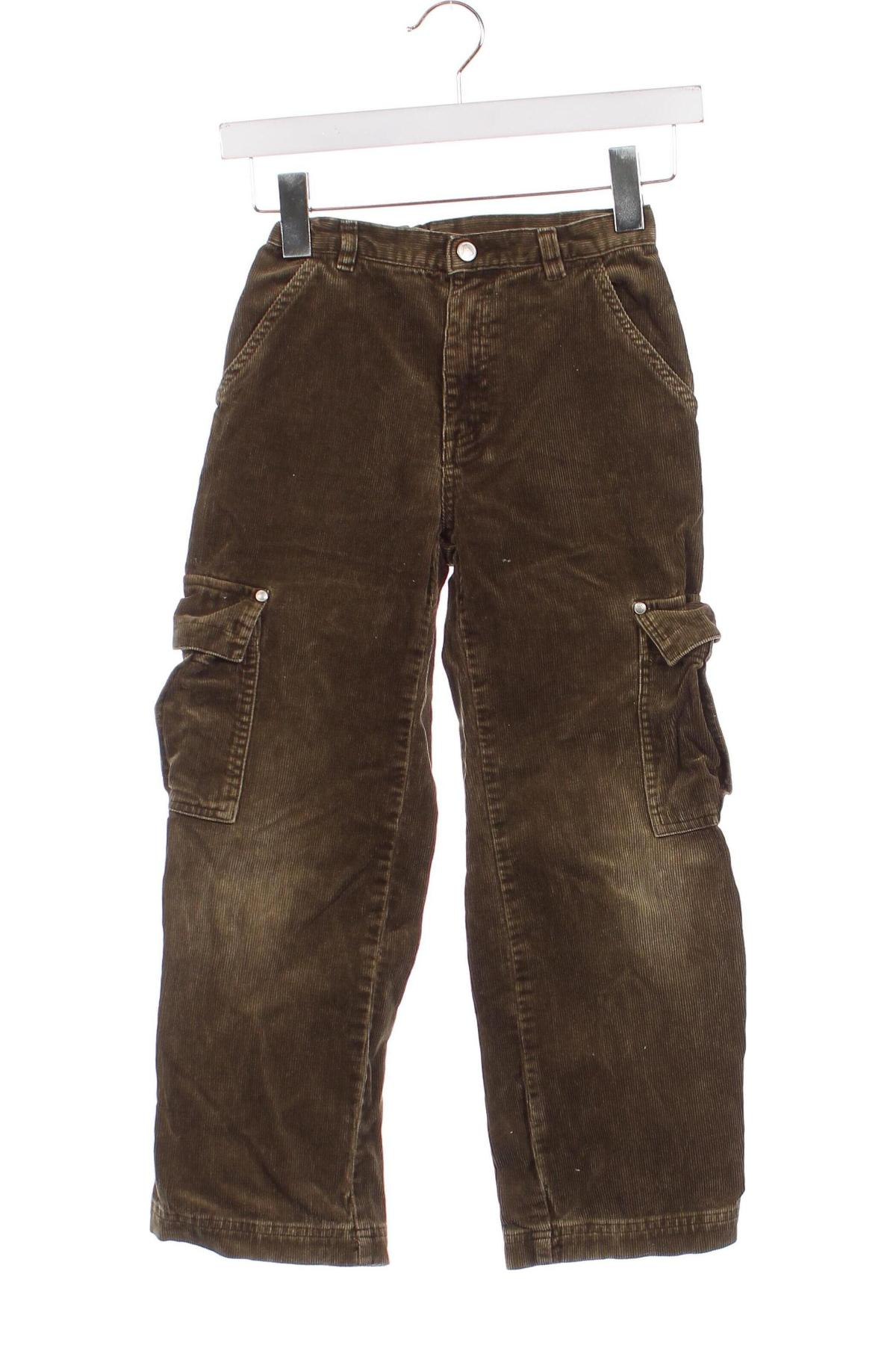 Pantaloni de catifea reiată, pentru copii Petit Bateau, Mărime 6-7y/ 122-128 cm, Culoare Maro, Preț 31,42 Lei