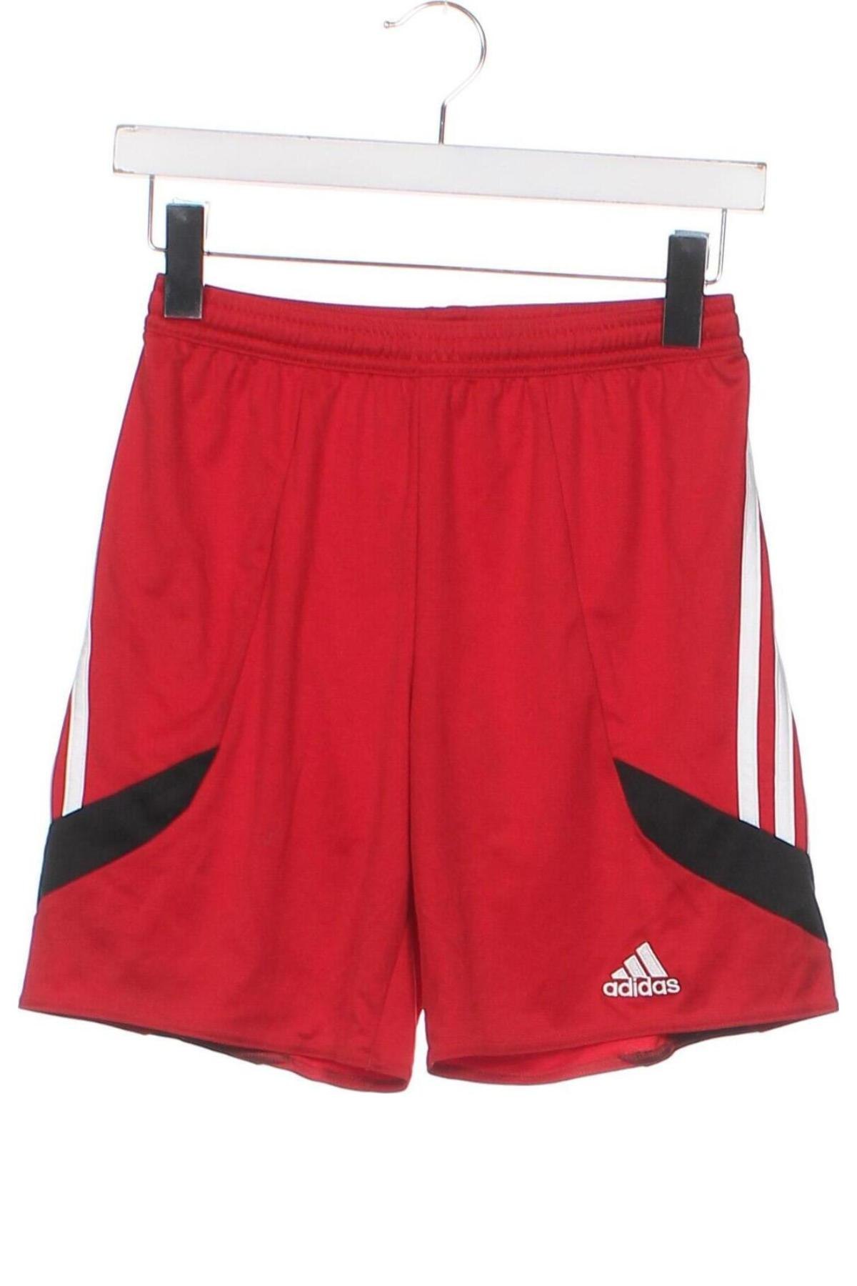 Pantaloni scurți pentru copii Adidas, Mărime 11-12y/ 152-158 cm, Culoare Roșu, Preț 39,47 Lei