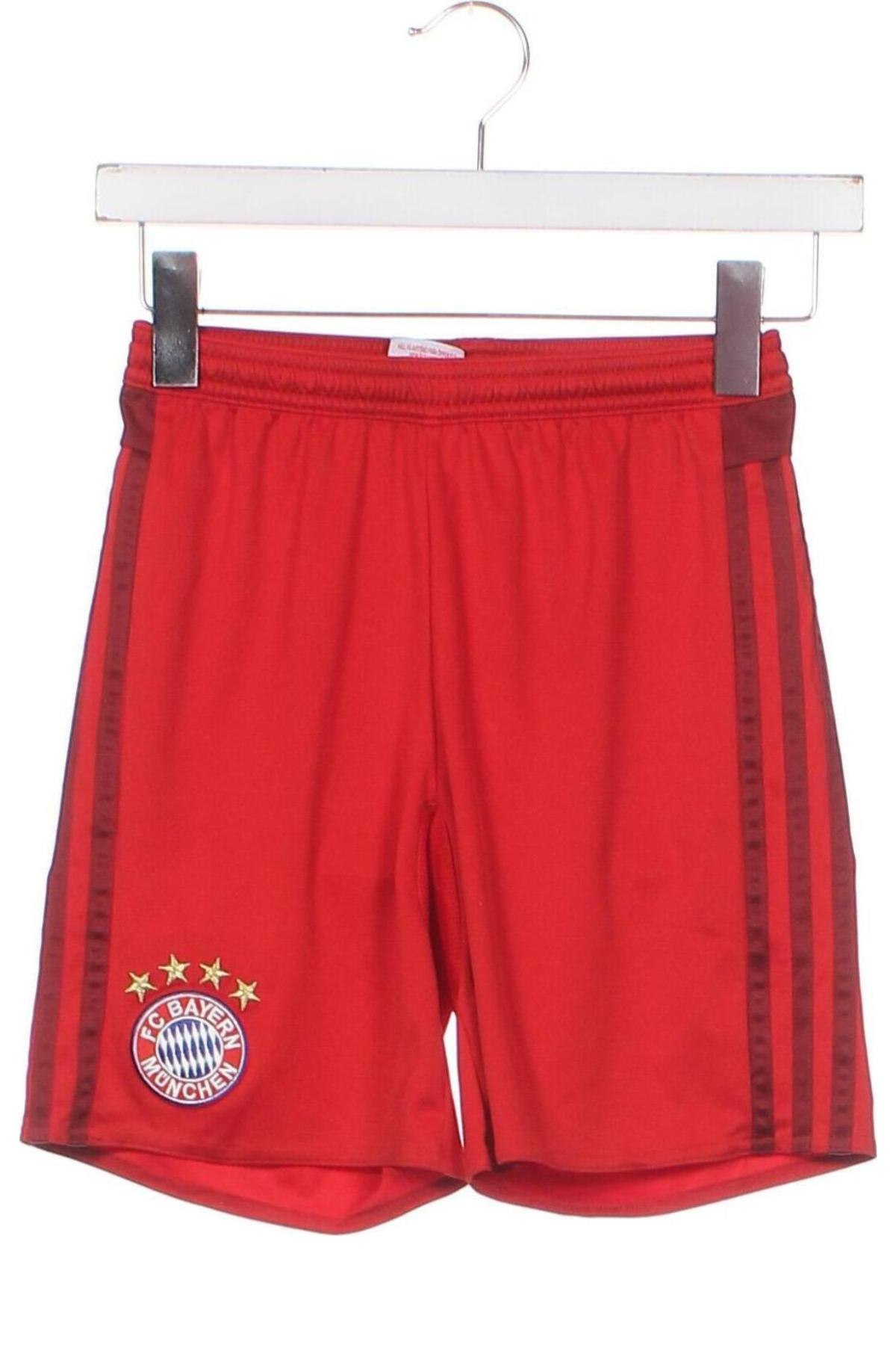 Dětské krátké kalhoty  Adidas, Velikost 11-12y/ 152-158 cm, Barva Červená, Cena  351,00 Kč
