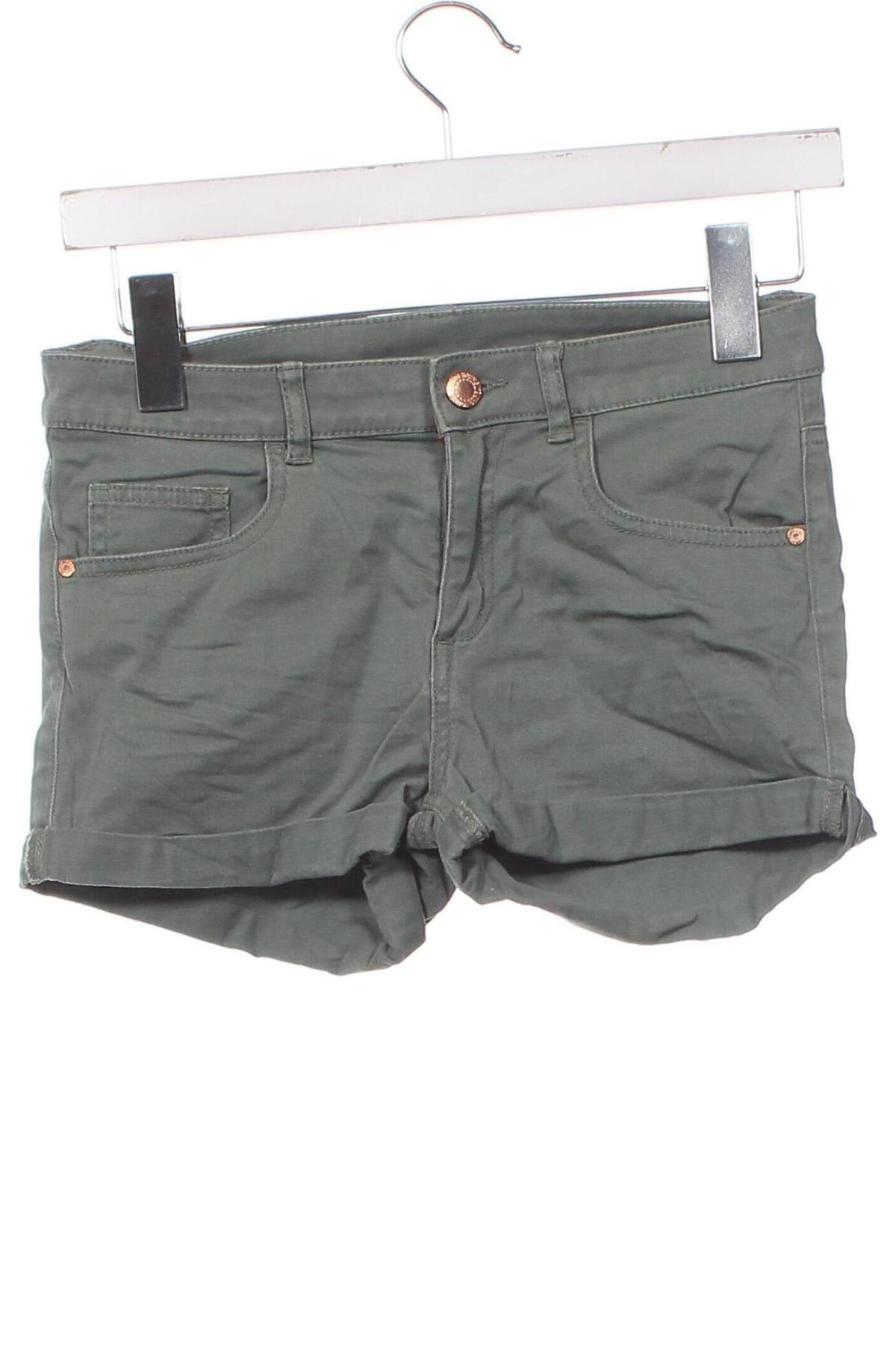 Pantaloni scurți pentru copii H&M, Mărime 12-13y/ 158-164 cm, Culoare Verde, Preț 27,63 Lei