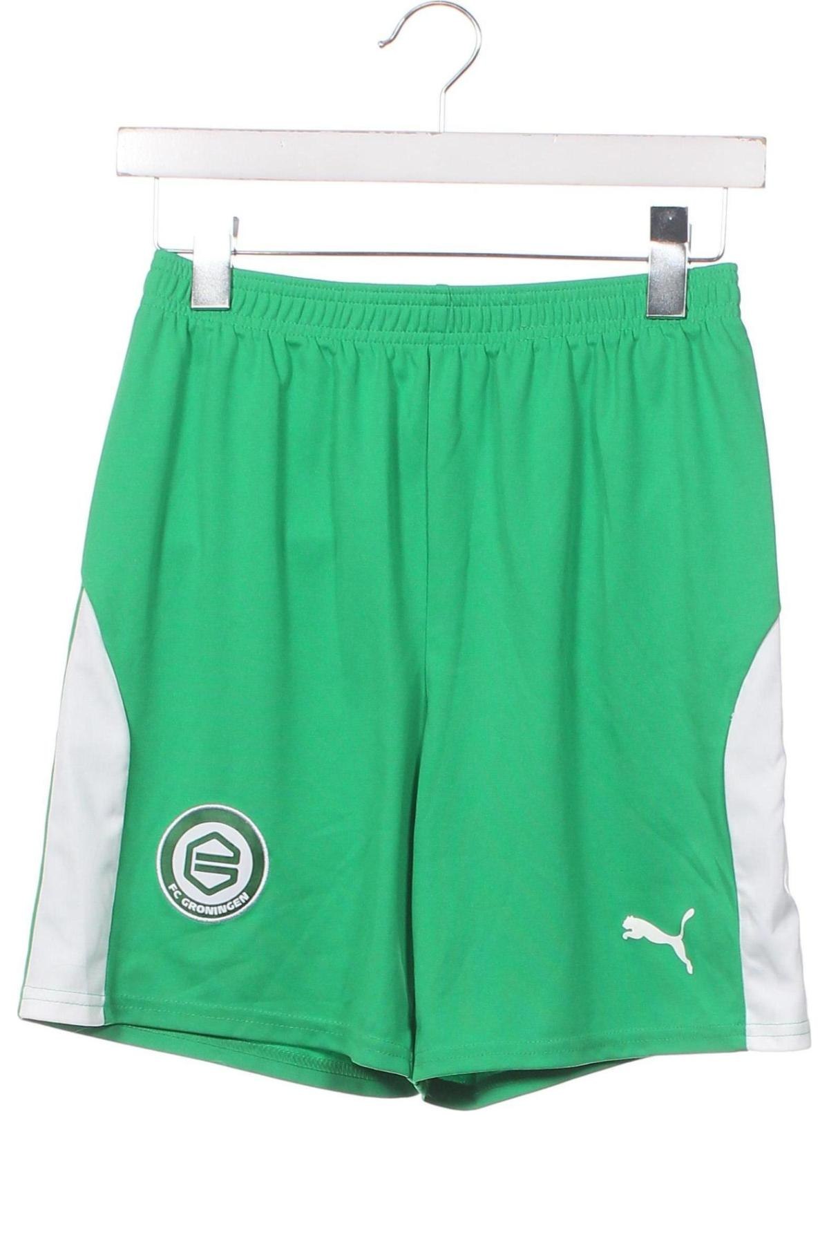 Pantaloni scurți pentru copii PUMA, Mărime 13-14y/ 164-168 cm, Culoare Verde, Preț 56,88 Lei