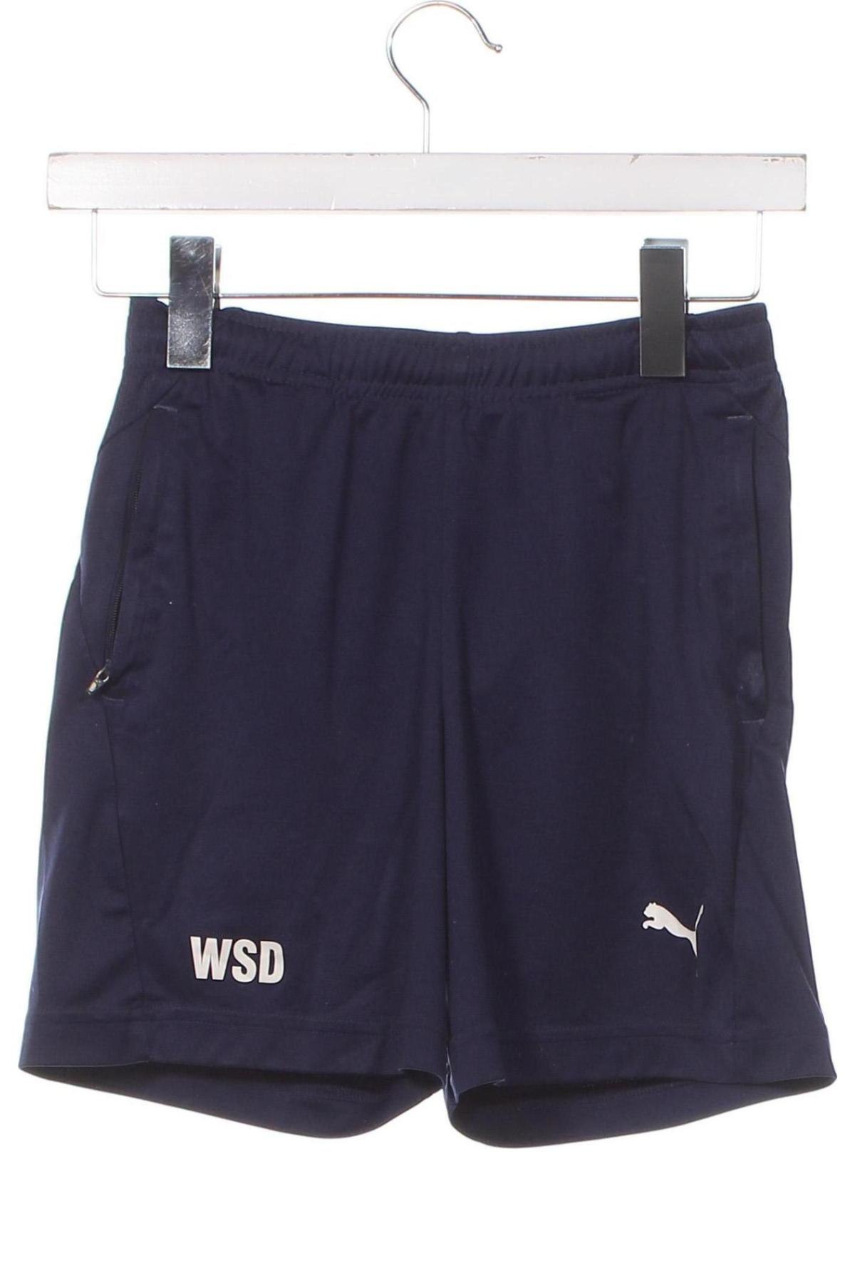 Pantaloni scurți pentru copii PUMA, Mărime 11-12y/ 152-158 cm, Culoare Albastru, Preț 62,50 Lei