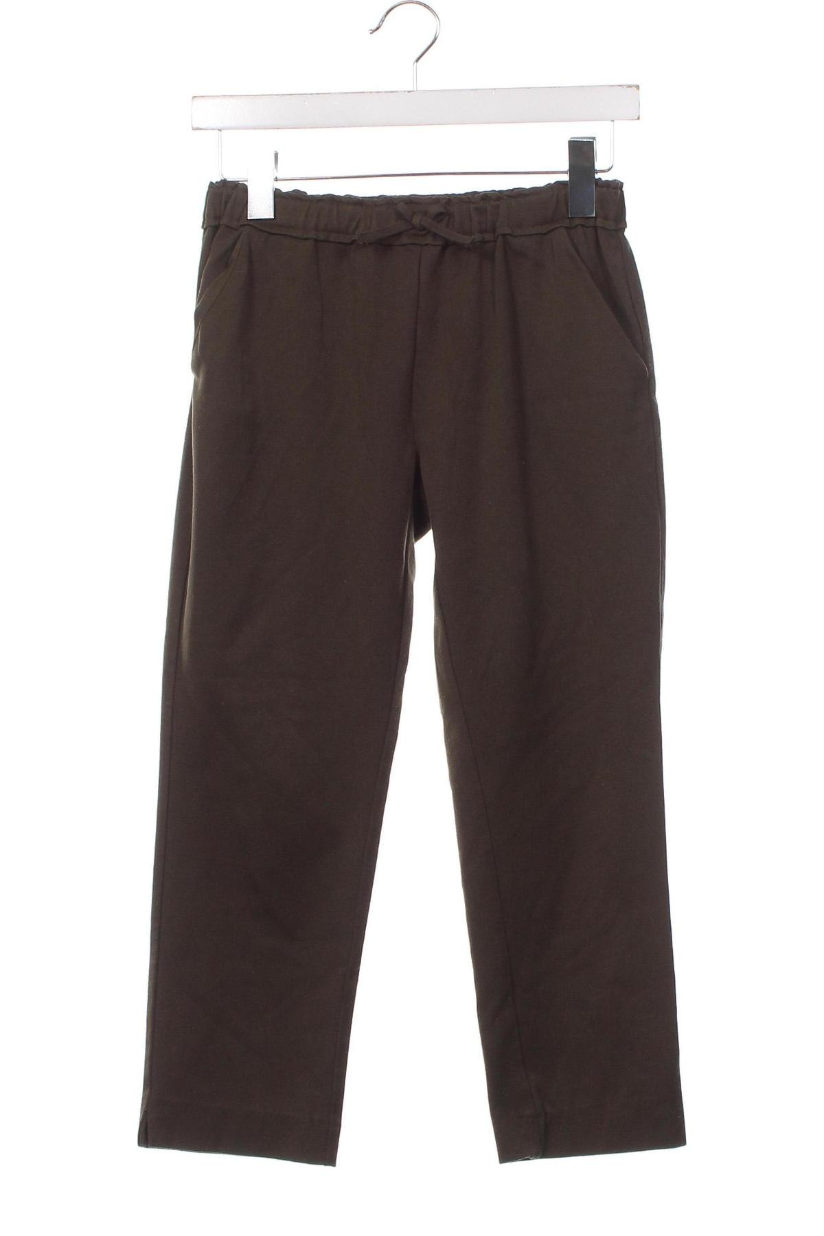 Pantaloni pentru copii Zara, Mărime 11-12y/ 152-158 cm, Culoare Verde, Preț 7,96 Lei