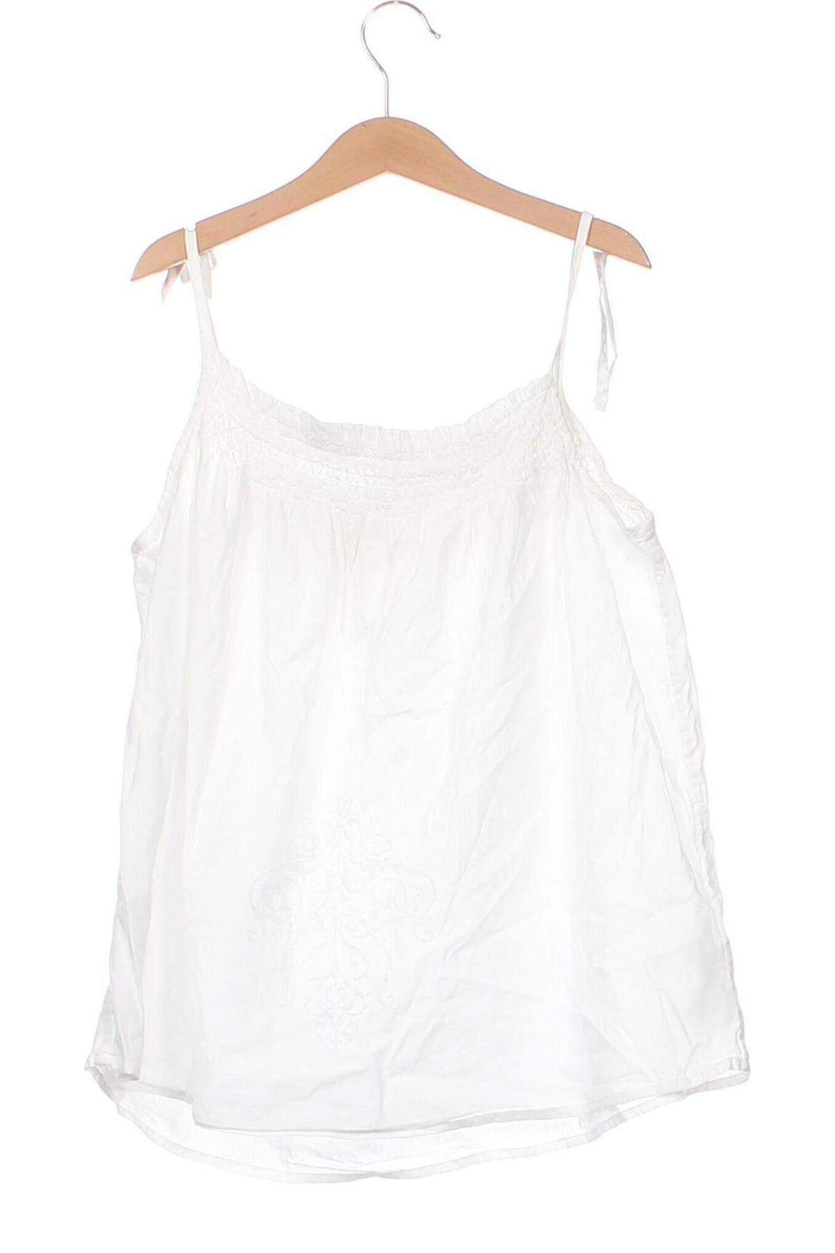 Μπλουζάκι αμάνικο παιδικό Massimo Dutti, Μέγεθος 9-10y/ 140-146 εκ., Χρώμα Λευκό, Τιμή 4,30 €