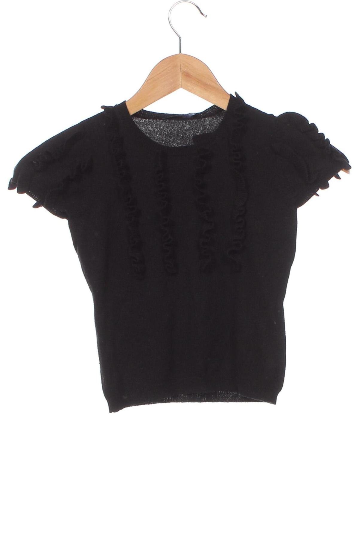 Детски пуловер Sisley, Размер 18-24m/ 86-98 см, Цвят Черен, Цена 12,17 лв.