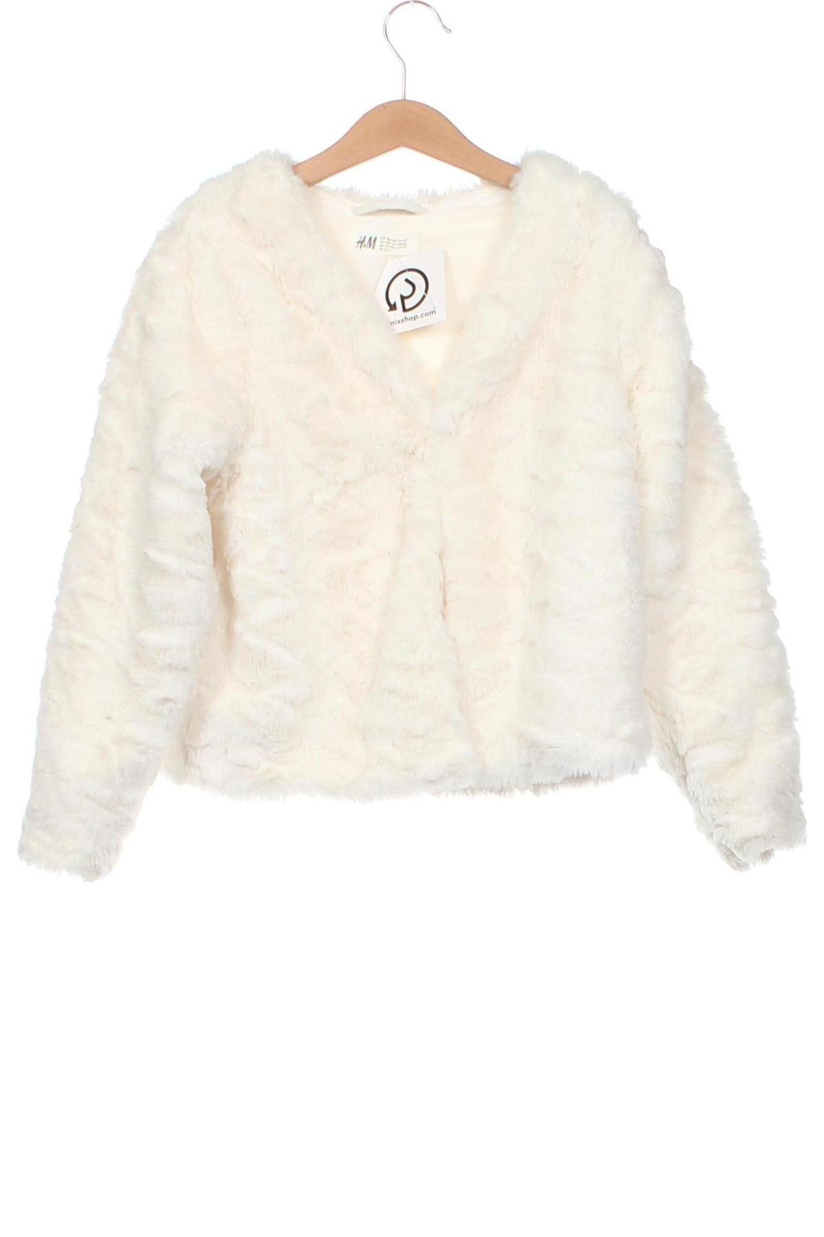 Παιδικό παλτό H&M, Μέγεθος 6-7y/ 122-128 εκ., Χρώμα Λευκό, Τιμή 13,12 €