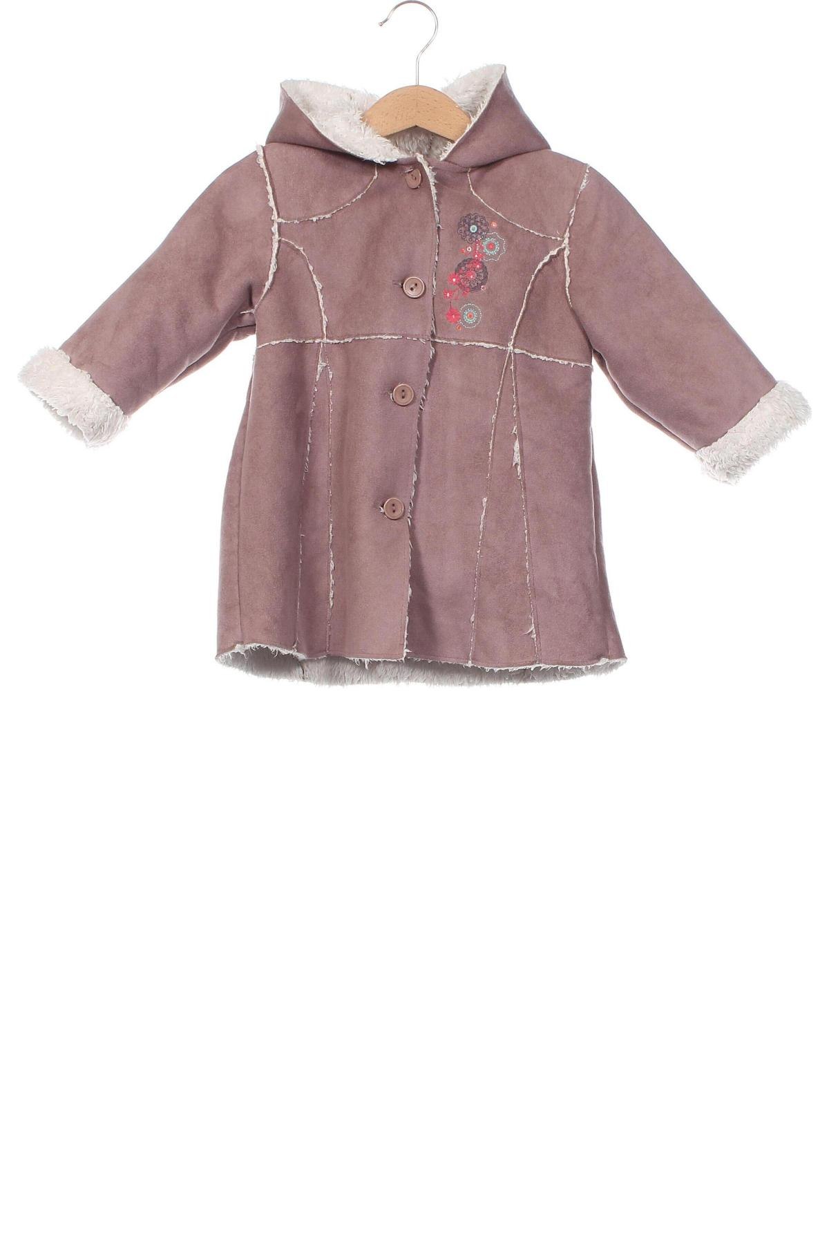 Dětský kabát  Kitchoun, Velikost 9-12m/ 74-80 cm, Barva Popelavě růžová, Cena  300,00 Kč