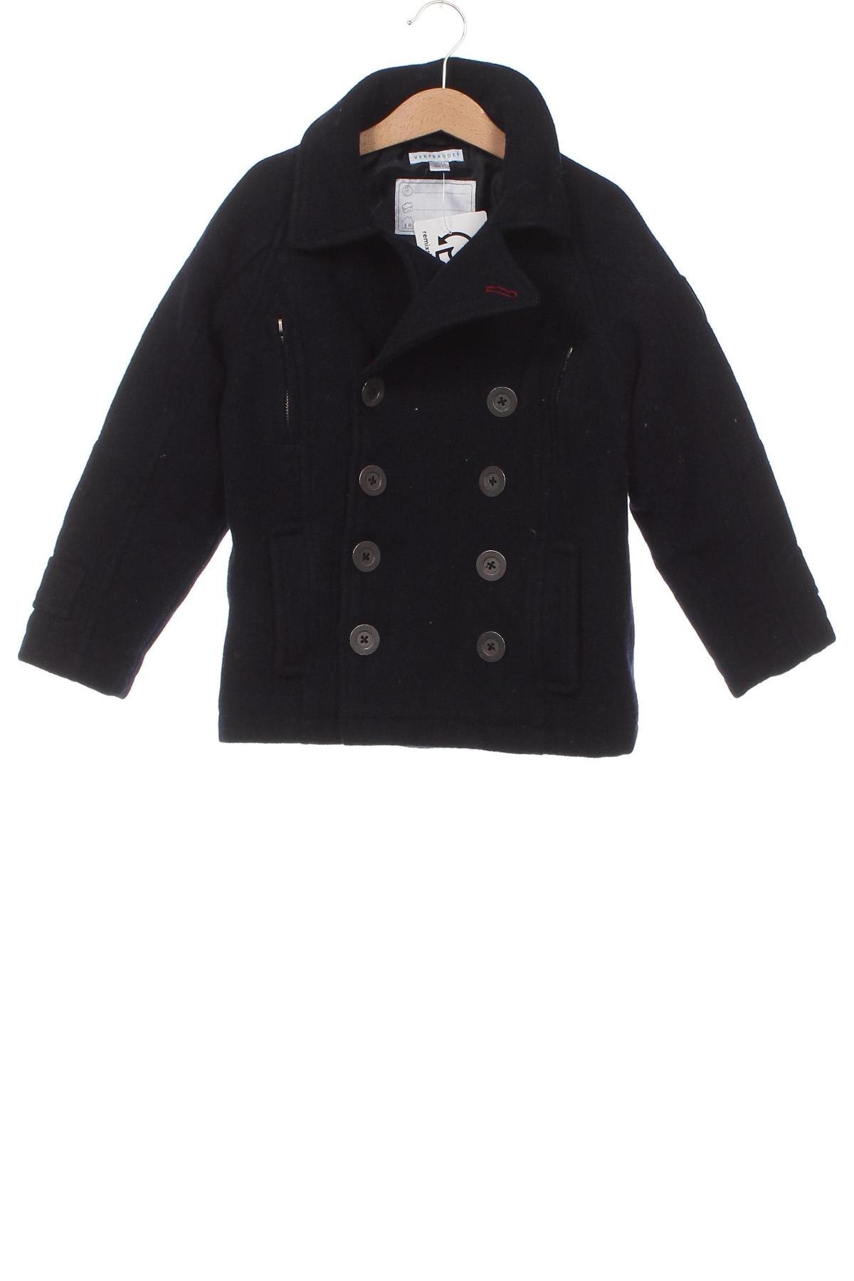 Детско палто Vertbaudet, Размер 4-5y/ 110-116 см, Цвят Син, Цена 15,50 лв.