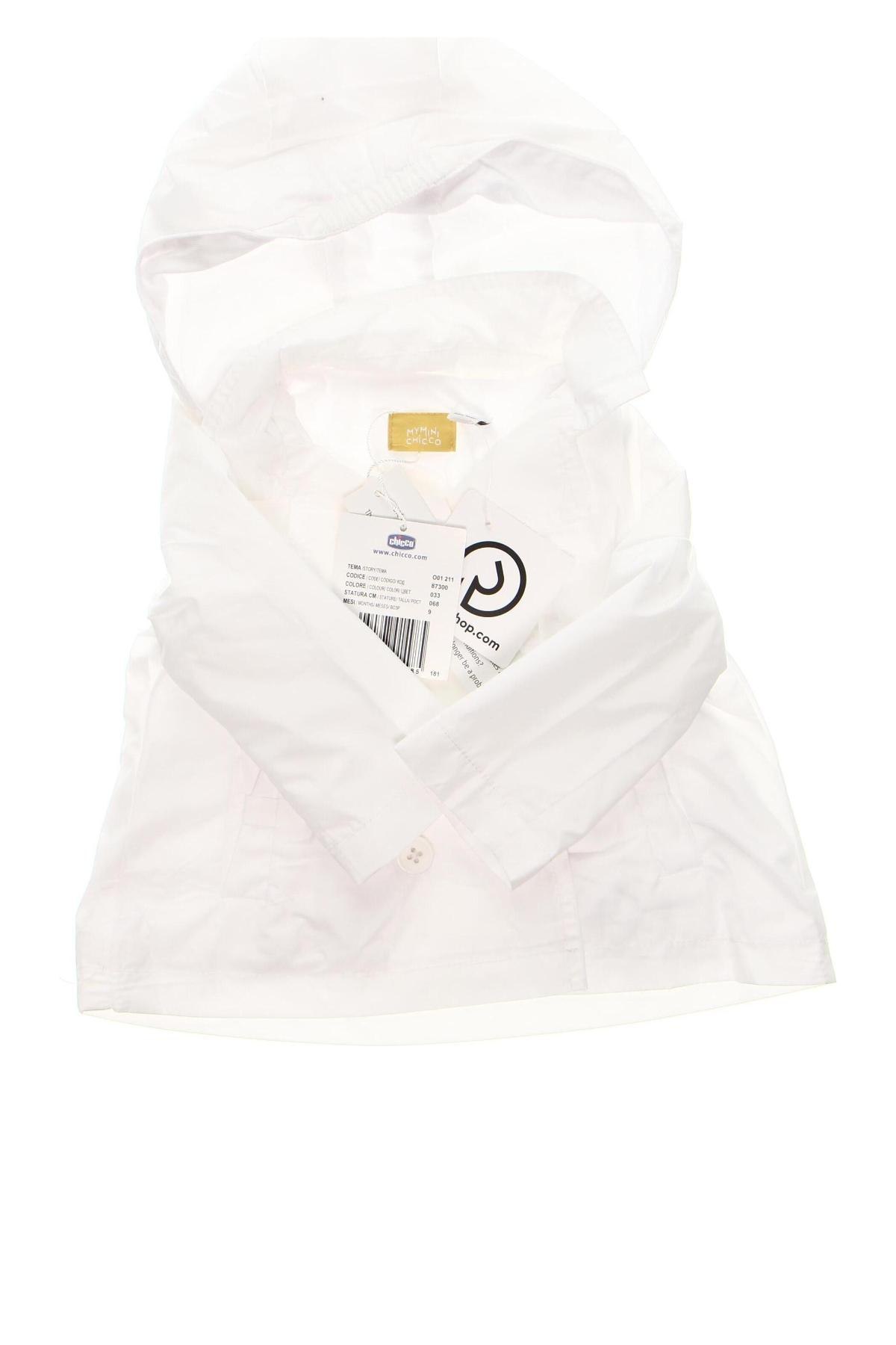 Dětská bunda  Chicco, Velikost 3-6m/ 62-68 cm, Barva Bílá, Cena  424,00 Kč