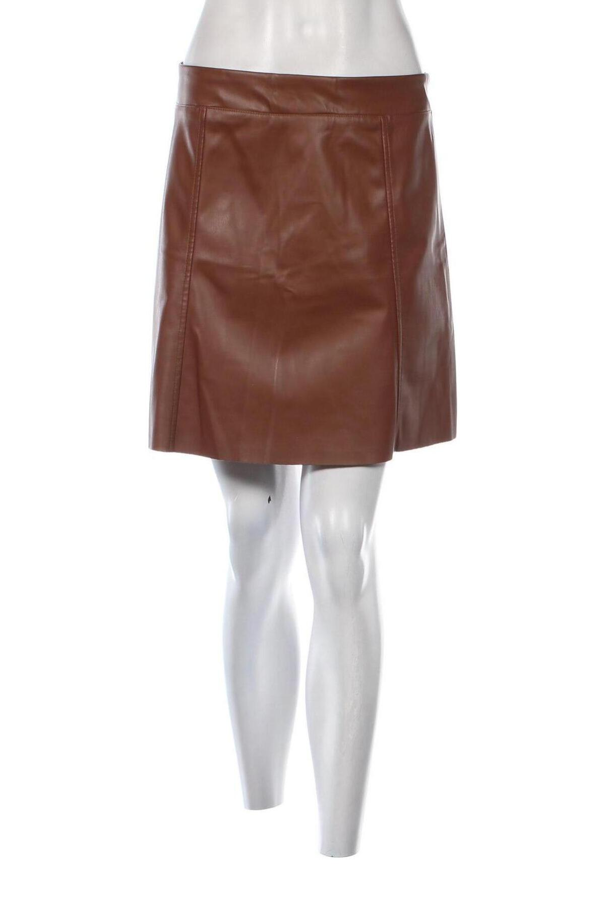 Kožená sukňa  Bebe Plus, Veľkosť M, Farba Hnedá, Cena  4,60 €