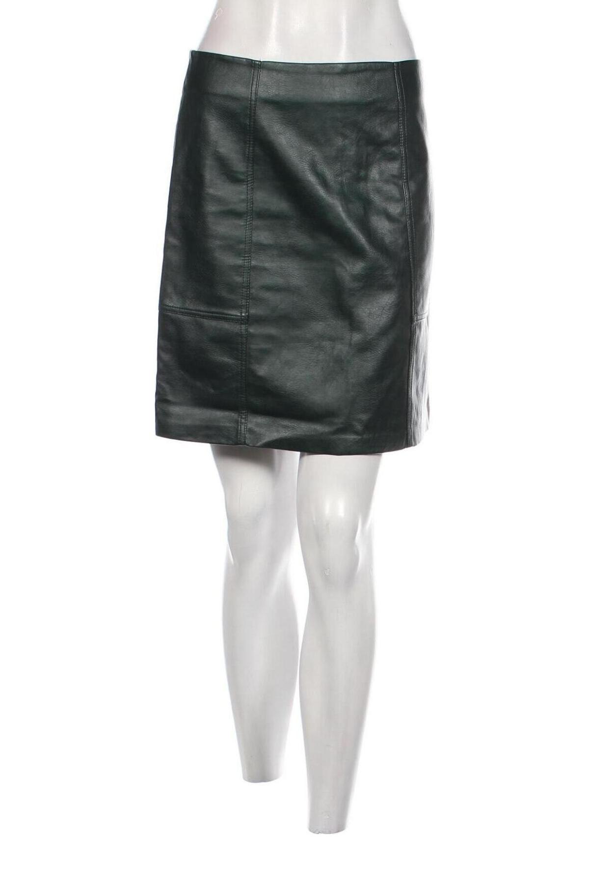 Δερμάτινη φούστα ONLY, Μέγεθος M, Χρώμα Πράσινο, Τιμή 4,30 €