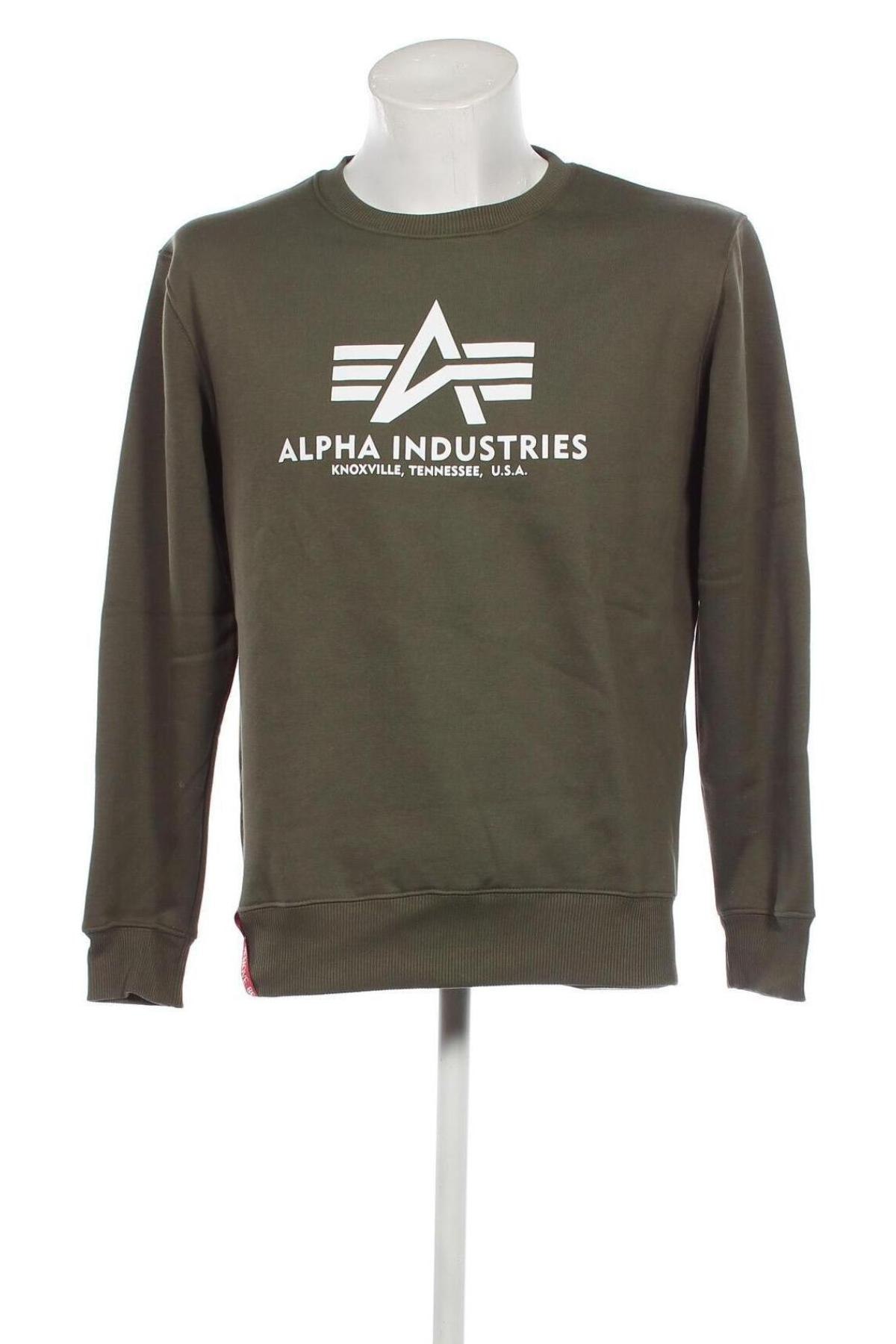 Ανδρική μπλούζα Alpha Industries, Μέγεθος M, Χρώμα Πράσινο, Τιμή 52,58 €