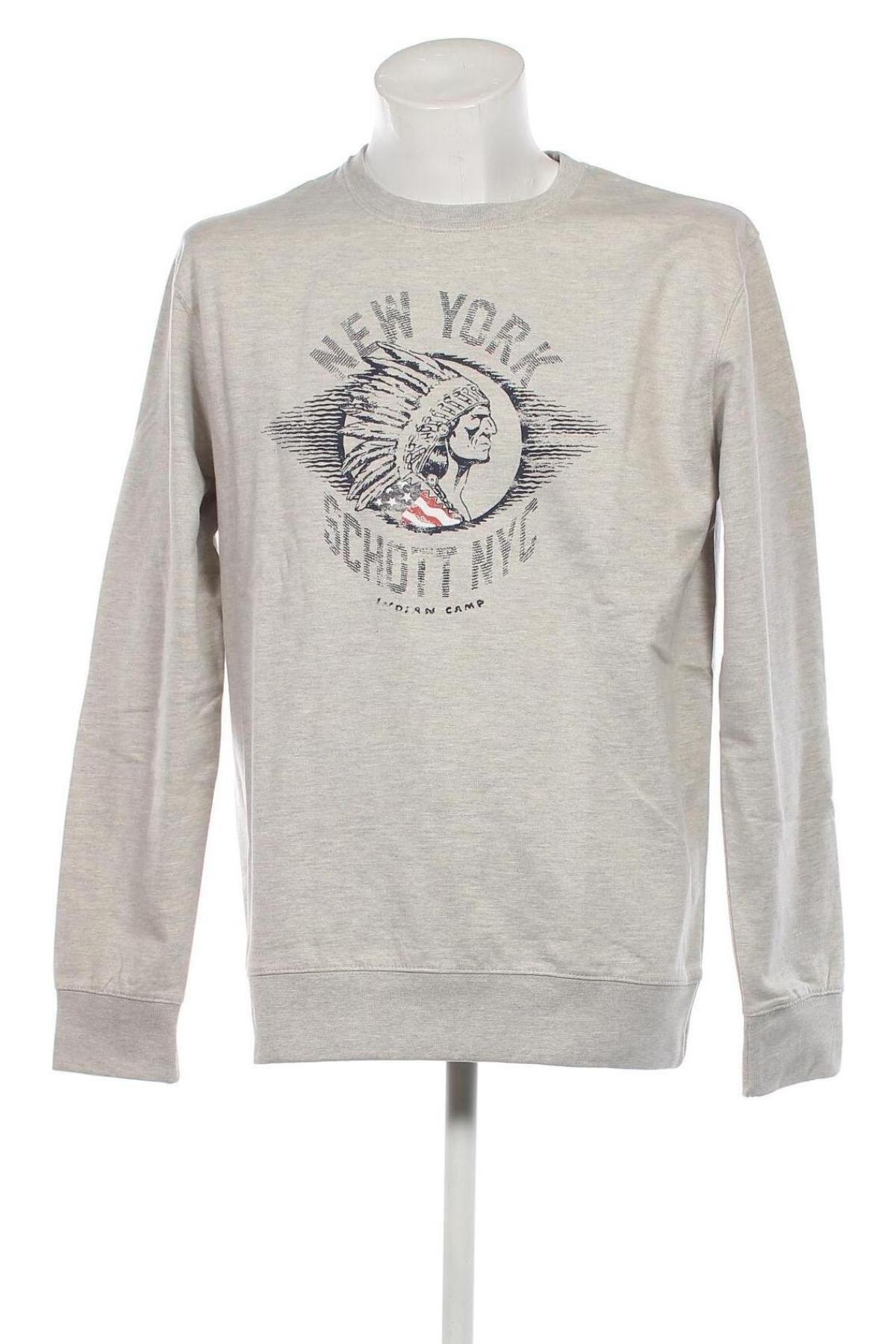 Pánske tričko  Schott, Veľkosť XL, Farba Sivá, Cena  53,28 €