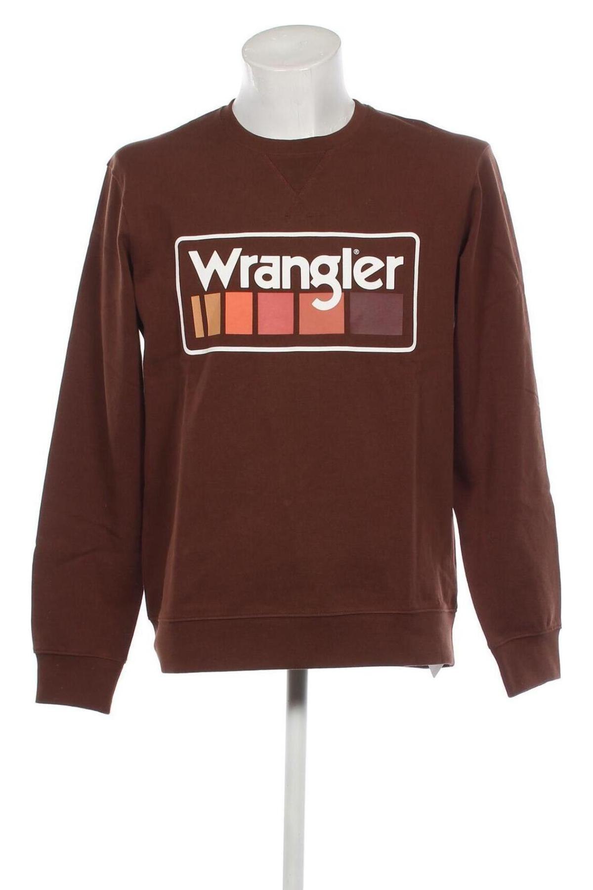 Herren Shirt Wrangler, Größe M, Farbe Braun, Preis 21,03 €