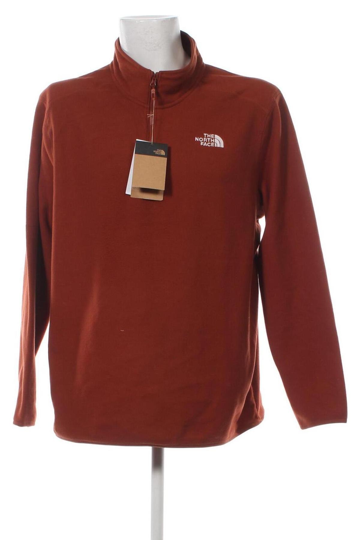 Мъжка поларена блуза The North Face, Размер XXL, Цвят Кафяв, Цена 95,00 лв.