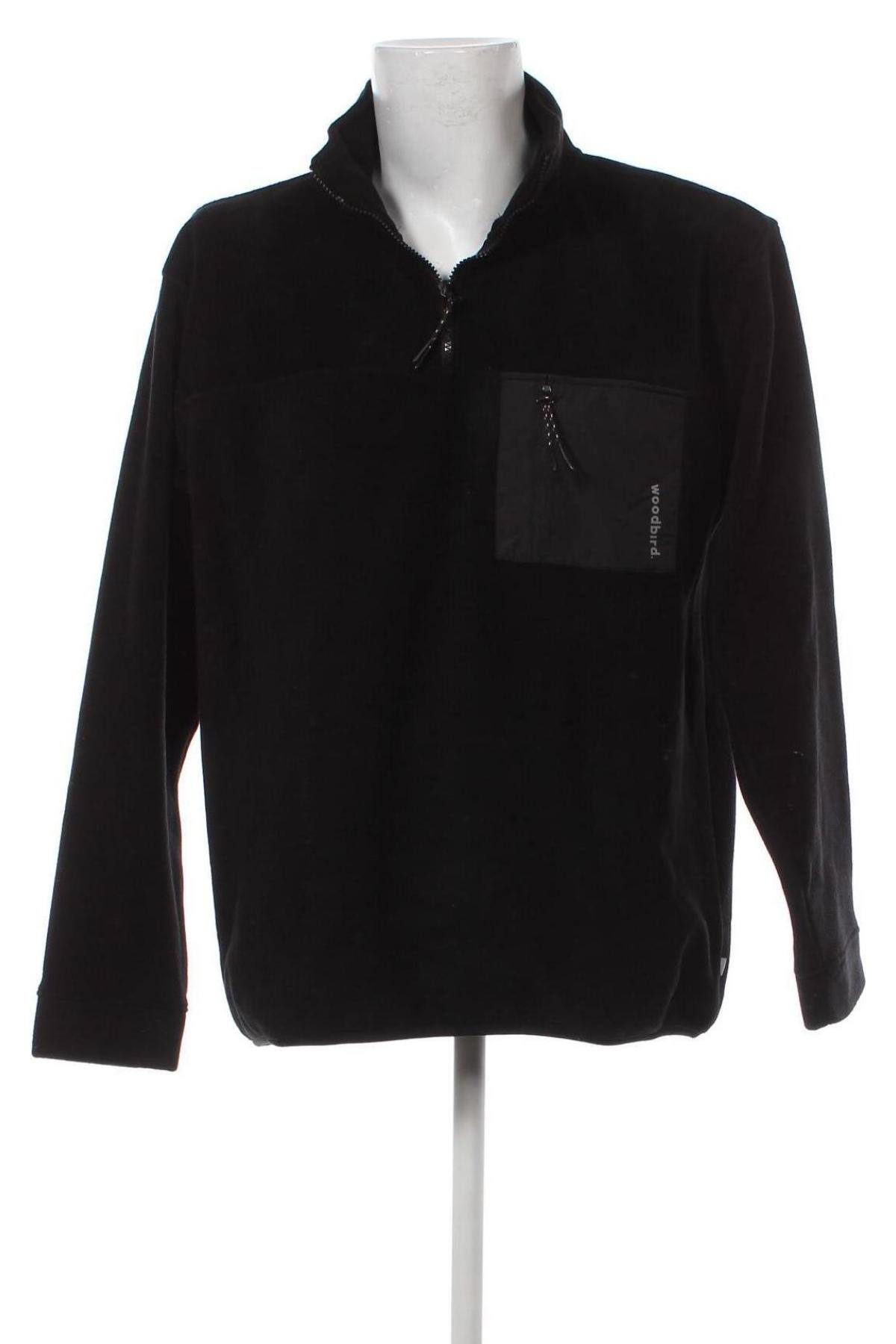 Herren Fleece Shirt Woodbird, Größe XXL, Farbe Schwarz, Preis € 24,49