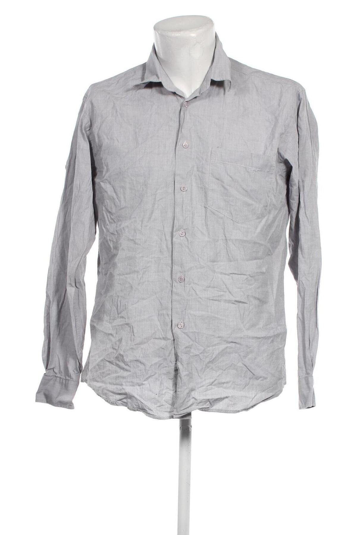 Herrenhemd Ahlens, Größe L, Farbe Grau, Preis € 20,18