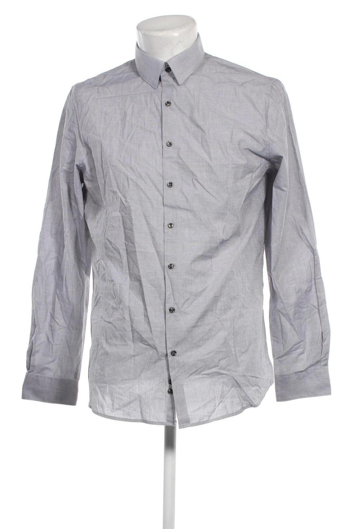 Ανδρικό πουκάμισο Angelo Litrico, Μέγεθος L, Χρώμα Γκρί, Τιμή 6,28 €