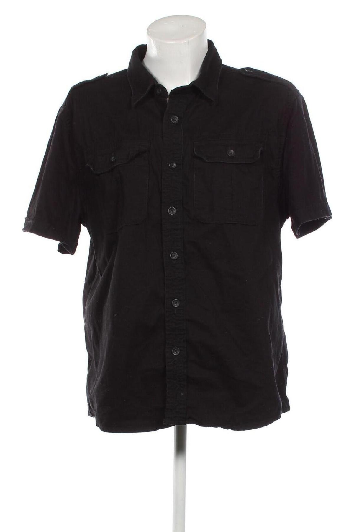 Мъжка риза Brandit, Размер XXL, Цвят Черен, Цена 24,00 лв.