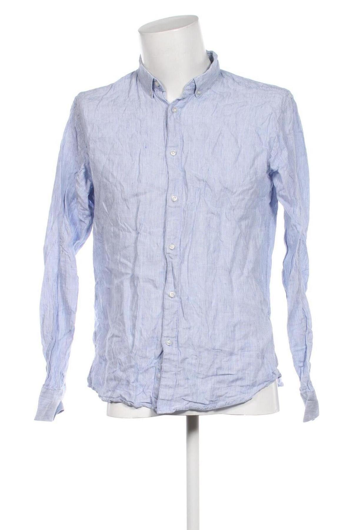 Мъжка риза Bruun & Stengade, Размер L, Цвят Син, Цена 39,00 лв.