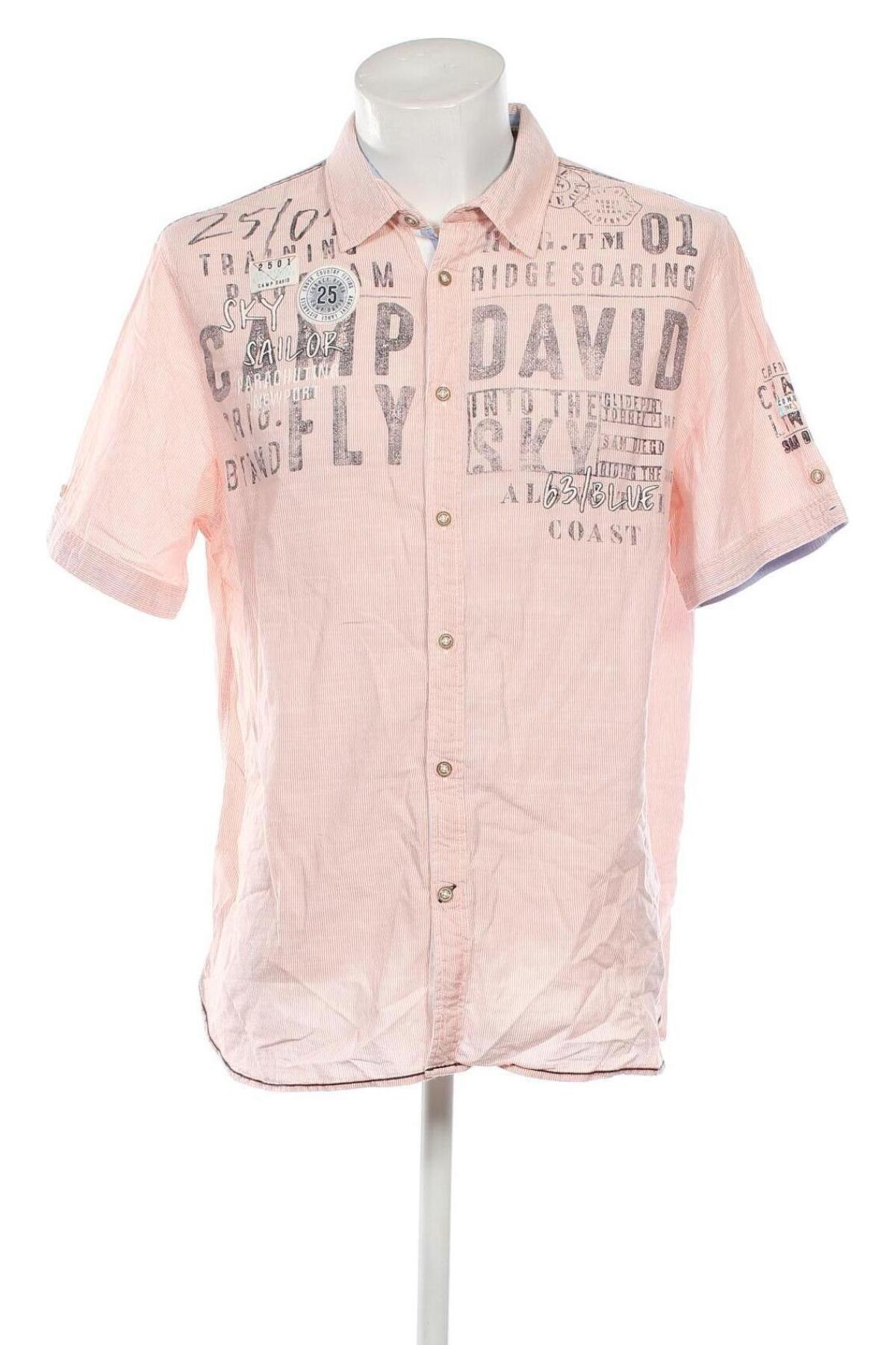 Ανδρικό πουκάμισο Camp David, Μέγεθος XL, Χρώμα Πολύχρωμο, Τιμή 17,88 €