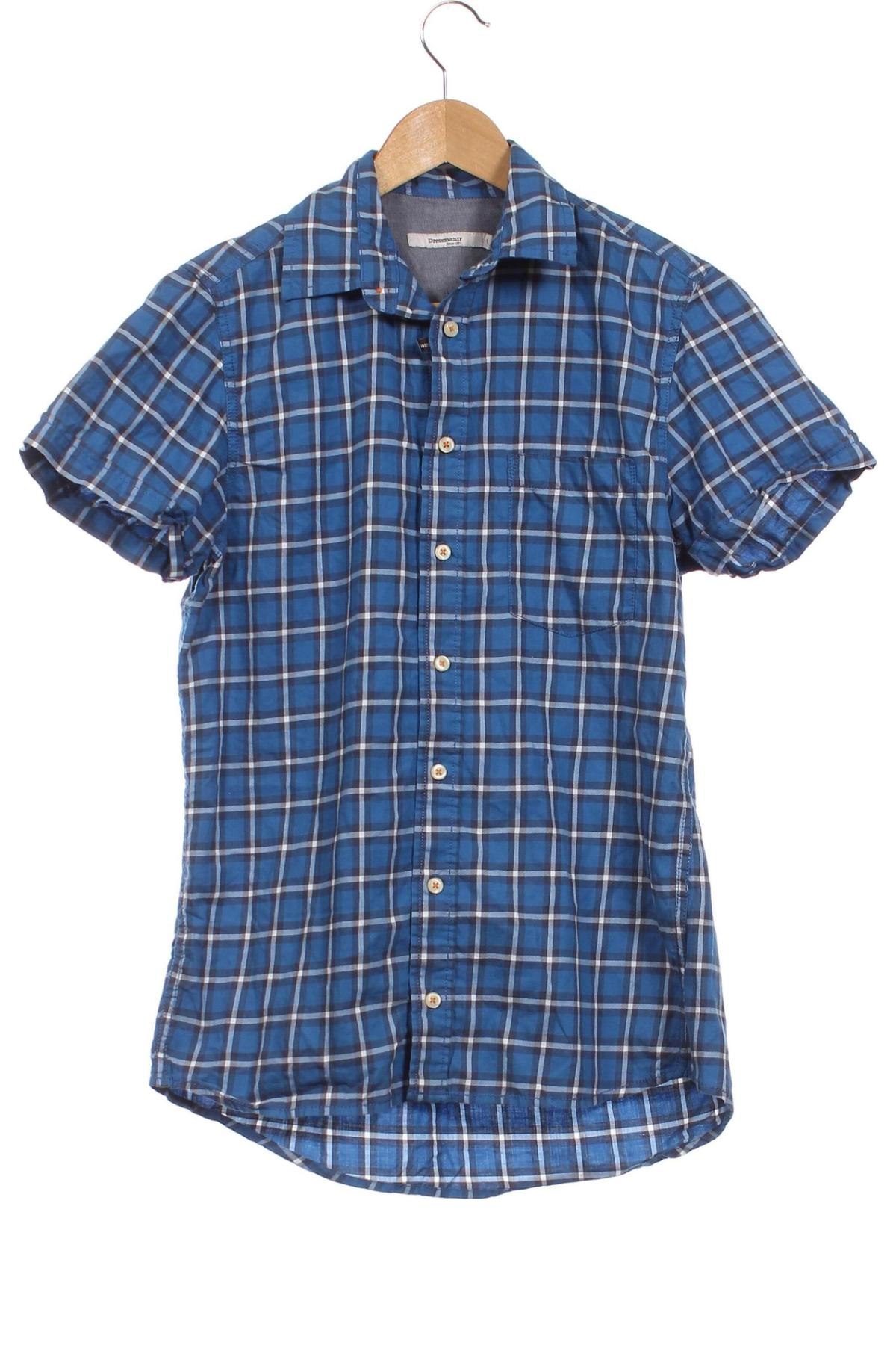 Мъжка риза Dressmann, Размер S, Цвят Син, Цена 10,08 лв.